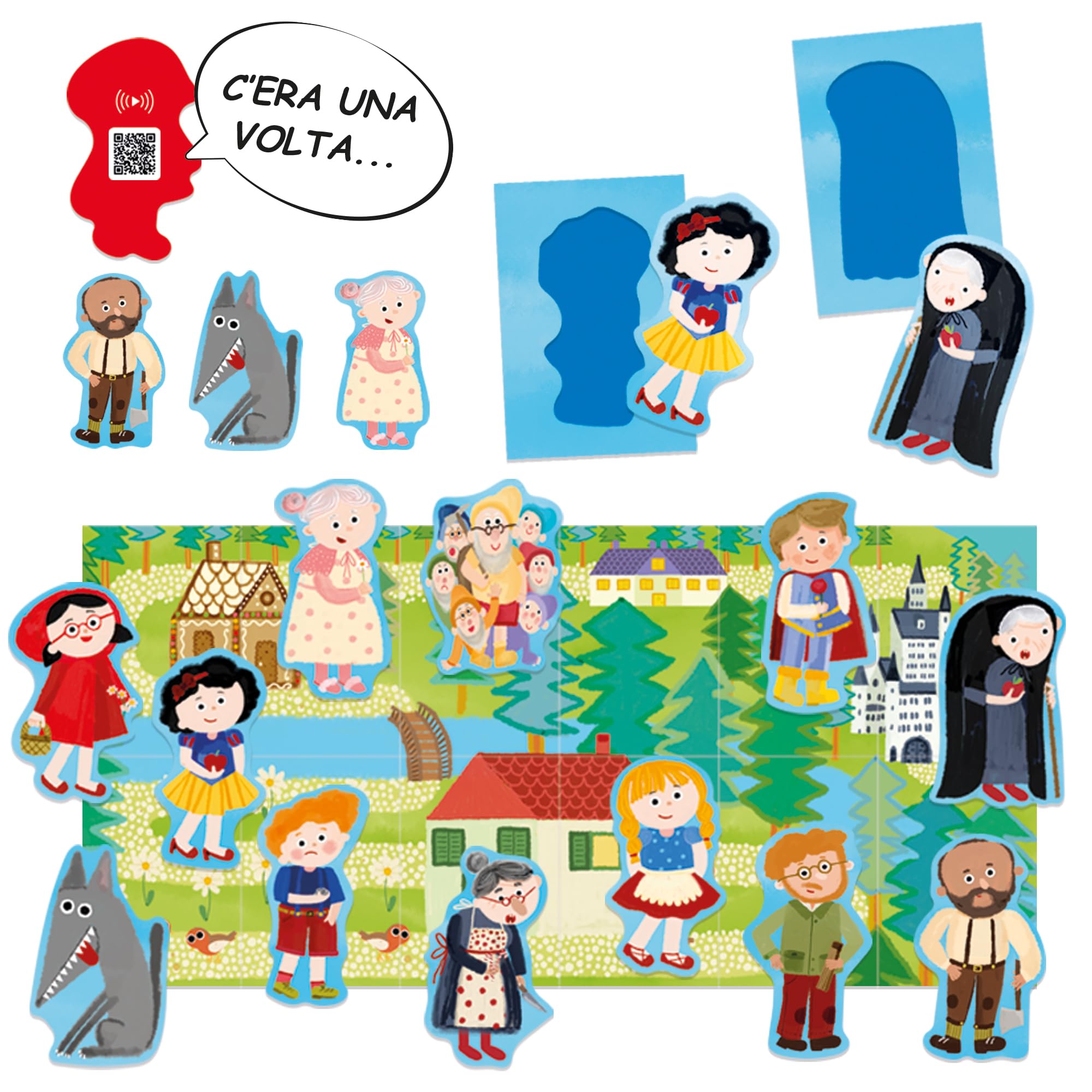 Headu Flashcards Baby Raccontafiabe carte fiabe 12 pezzi 2-4 anni