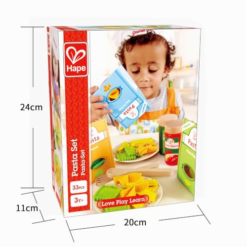 Hape E3125 Pasta e Condimenti set cucina bambini 3 anni