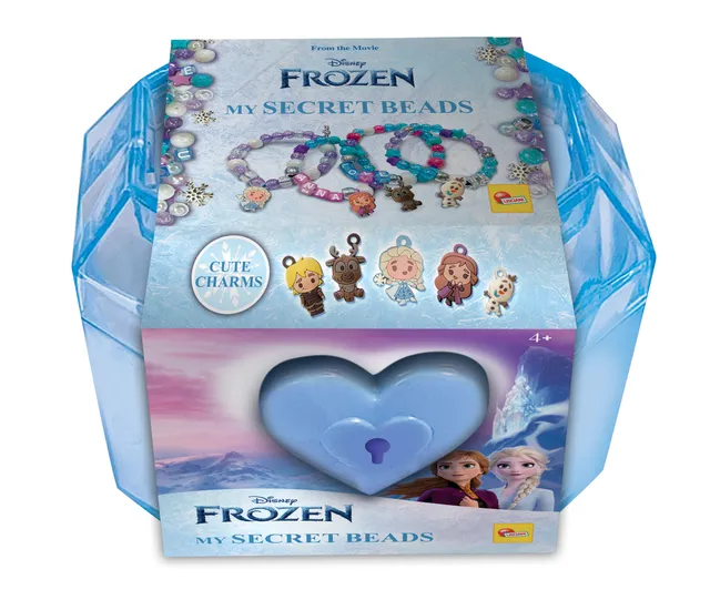 Lisciani Frozen My Secret Beads kit perline cofanetto con chiave