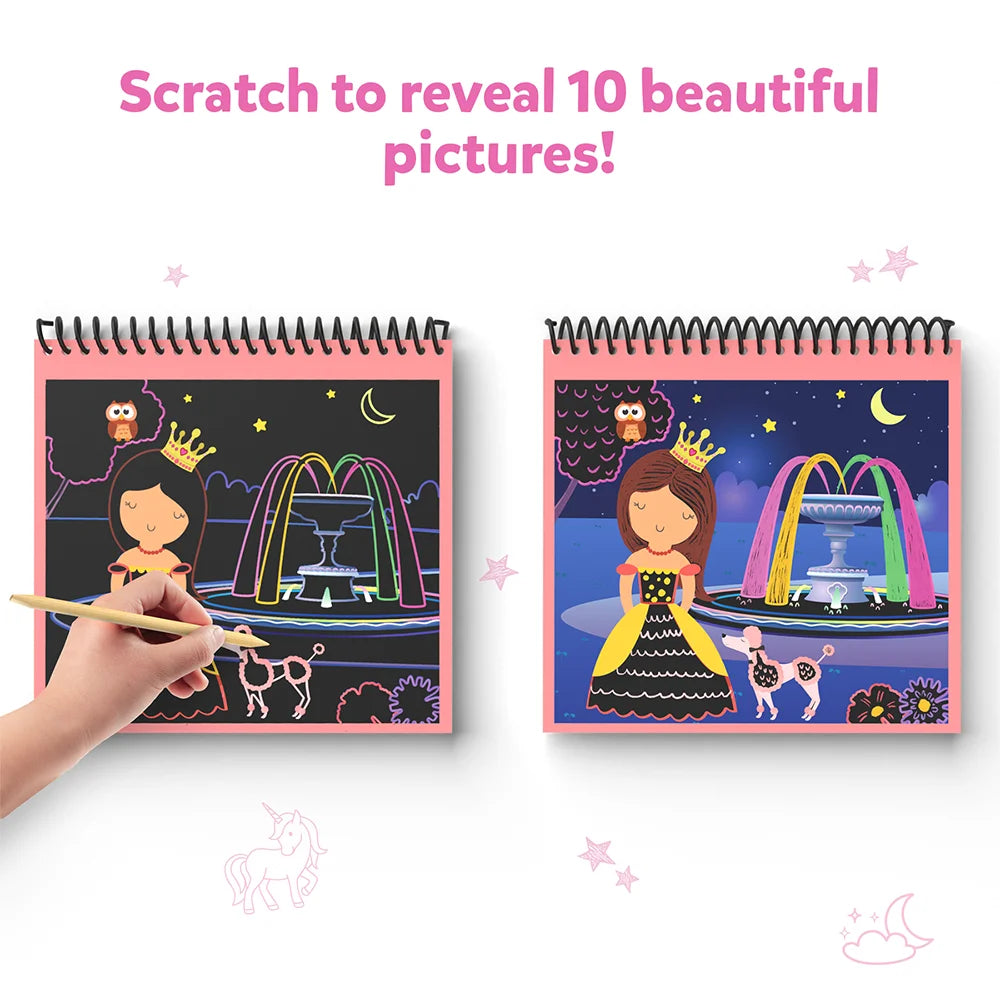 Skillmatics Magical Scratch Art Unicorns kit gratta 3-8 anni