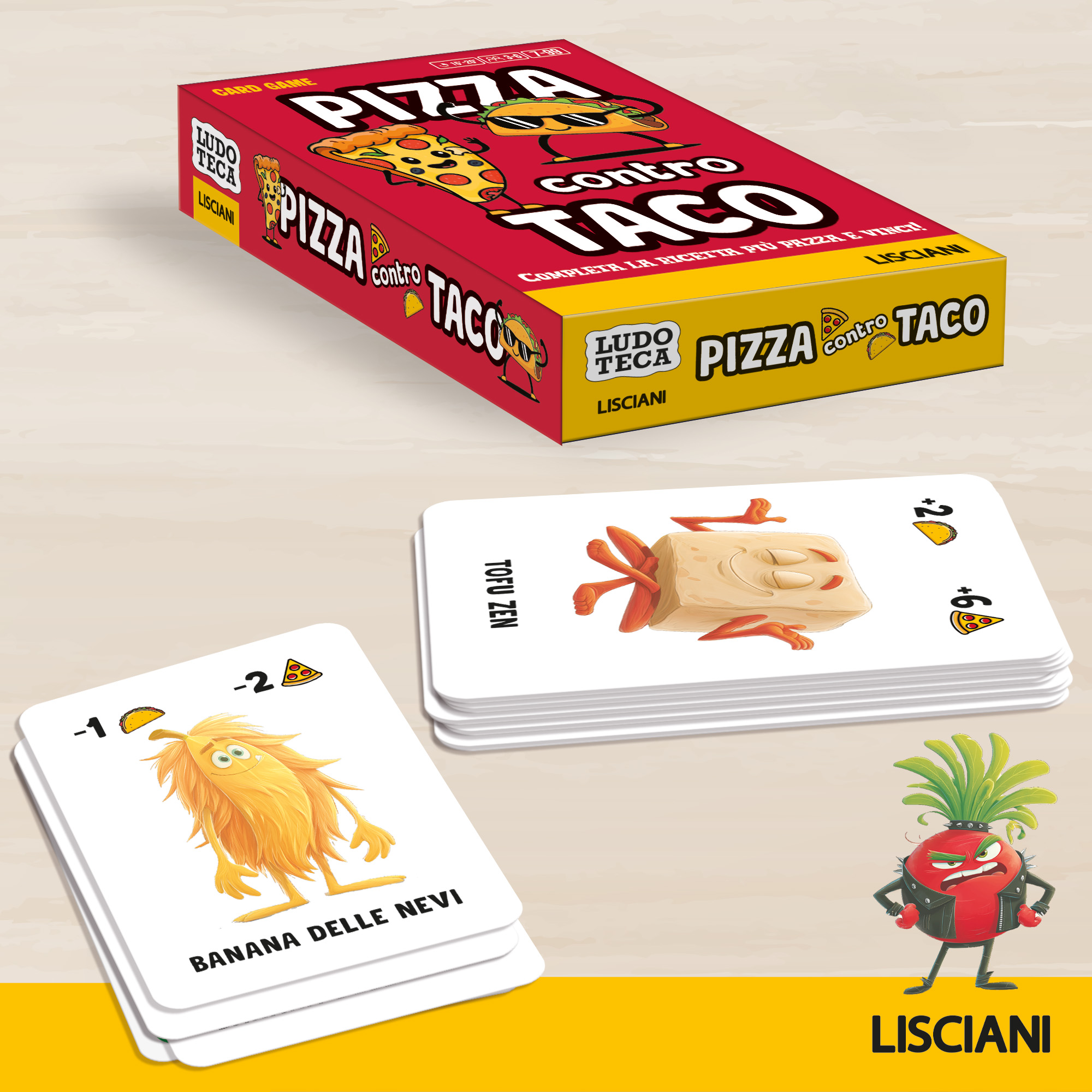 Lisciani Ludoteca Pizza Vs Taco gioco di carte ricette