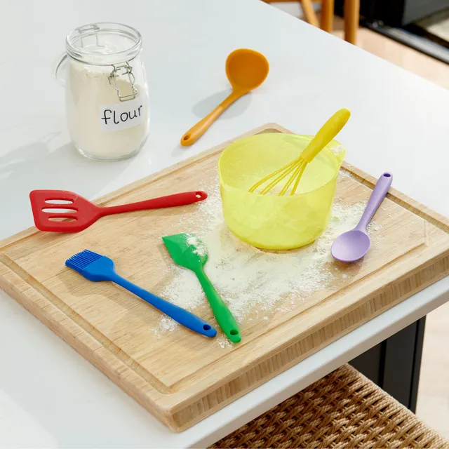 Tickit Rainbow Utensili silicone bambini 6 pz cucina