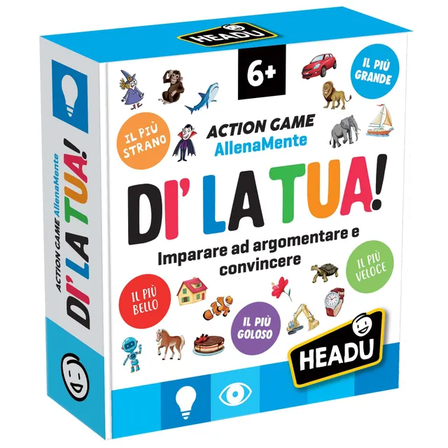 Headu Dì la Tua! gioco di società argomentazioni 6-8 anni