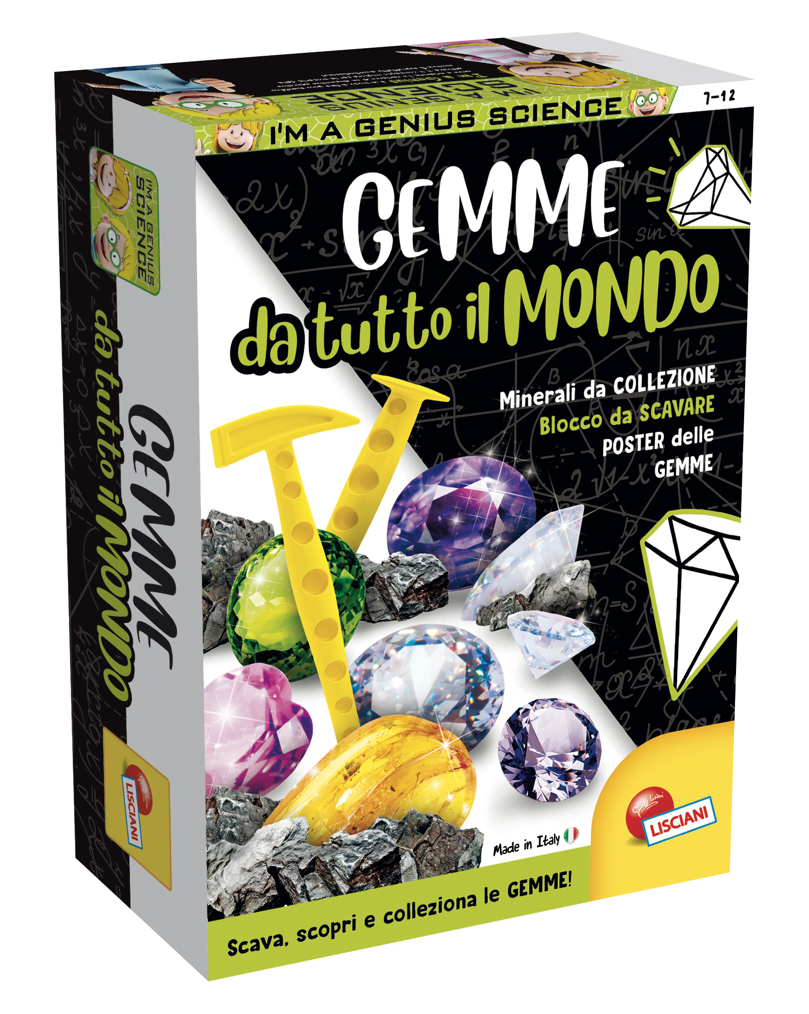 Lisciani I'm a Genius Scienza Pocket kit gemme mondo