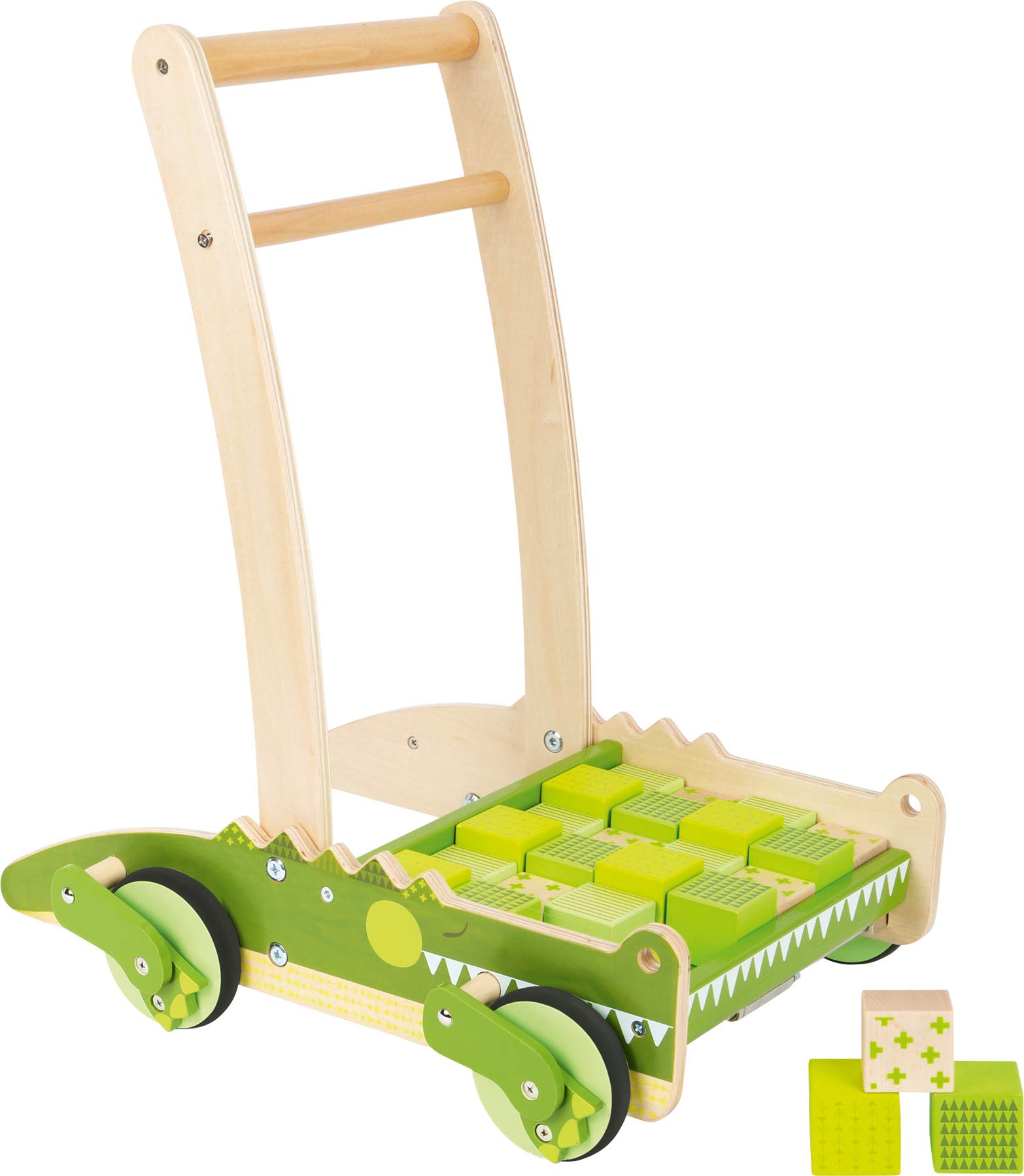 smallfoot 11738 carrello primi passi legno coccodrillo 24 pezzi