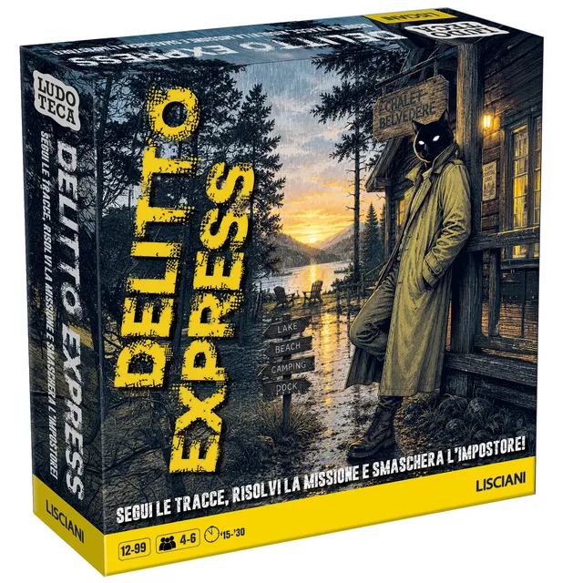 Lisciani Delitto Express L'impostore gioco investigativo mistero