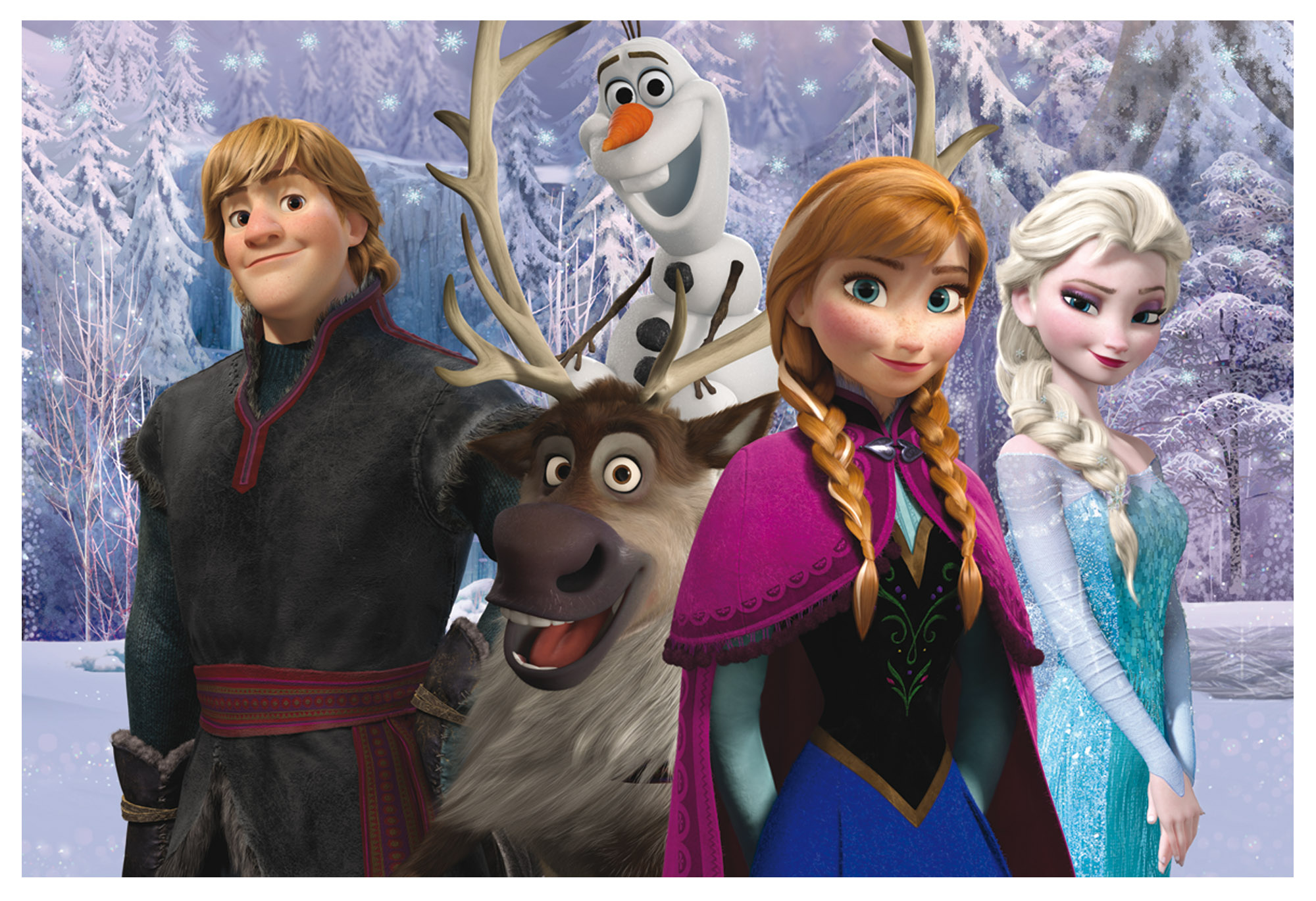 Lisciani Disney Puzzle DF Plus 108 Frozen puzzle da colorare