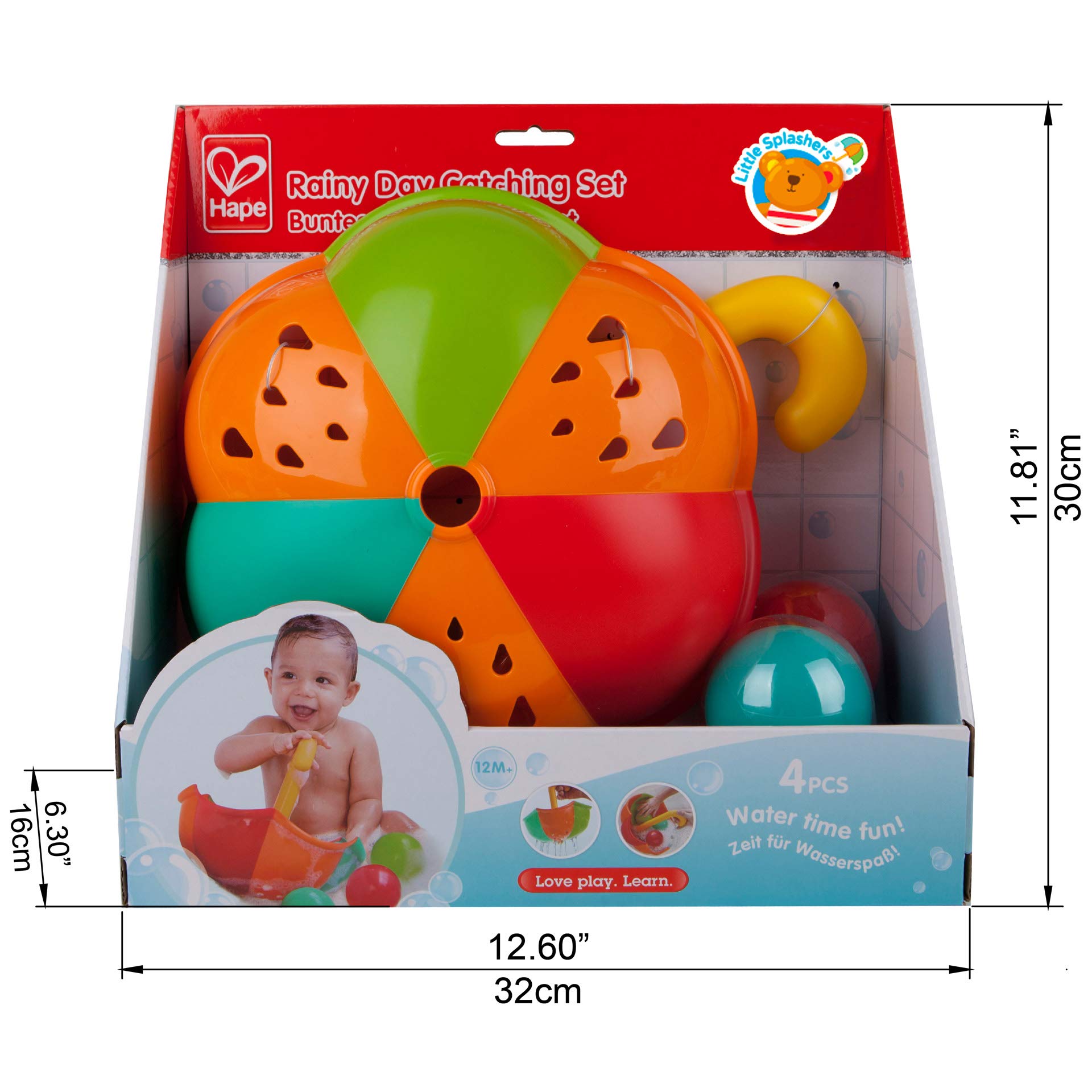 Hape E0206 Set ombrelli colorati gioco spiaggia