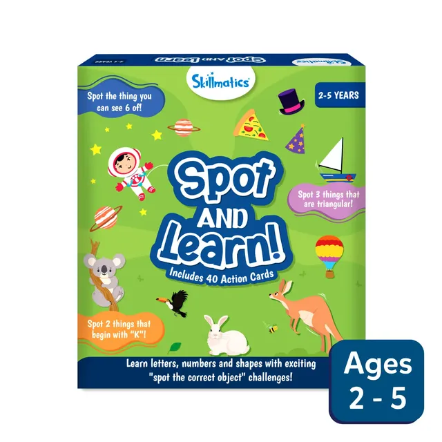 Skillmatics Spot and Learn carte didattiche bimbi