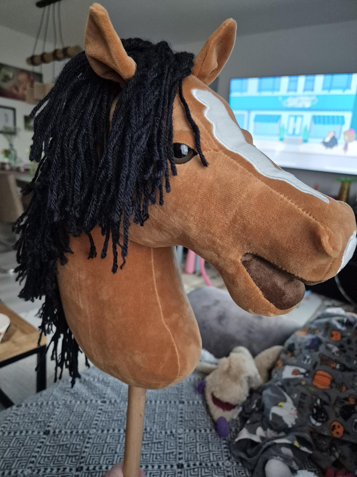 smallfoot Melodie cavalluccio legno marrone hobby horse