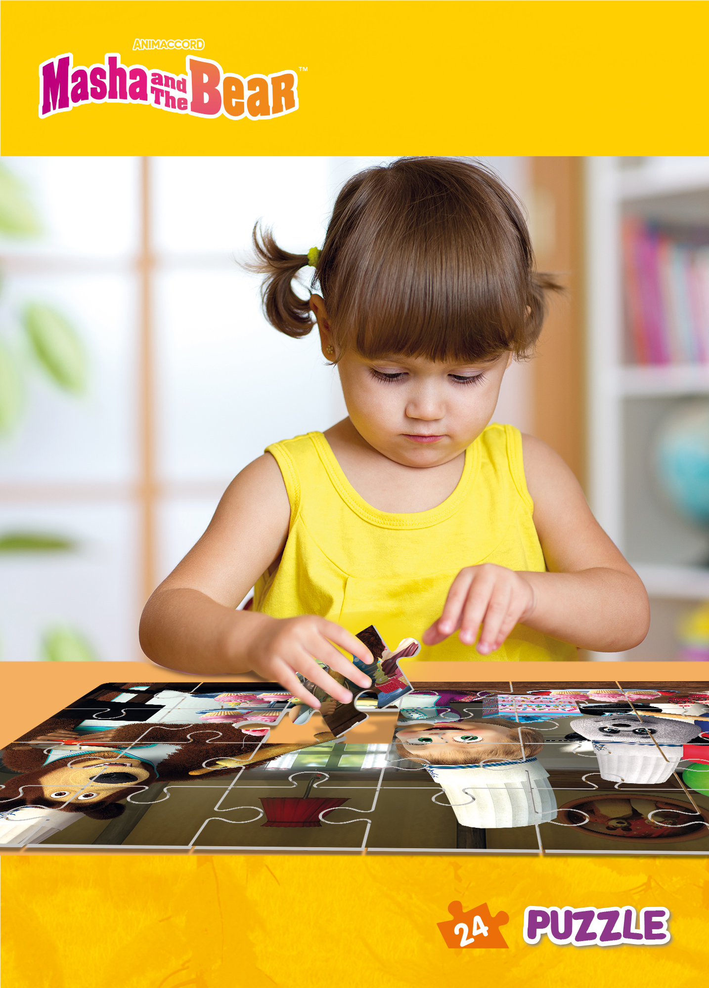Masha e Orso Puzzle Plus 24 puzzle bambini scene