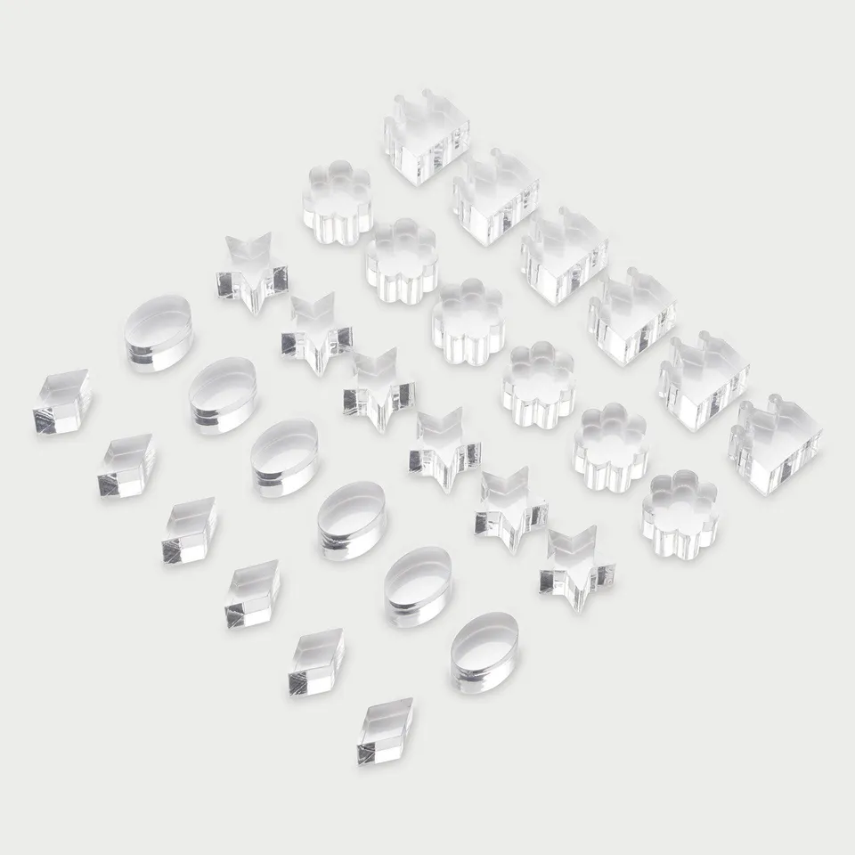Tickit Clear Crystal Treasures gemme acriliche 30 pz trasparenti