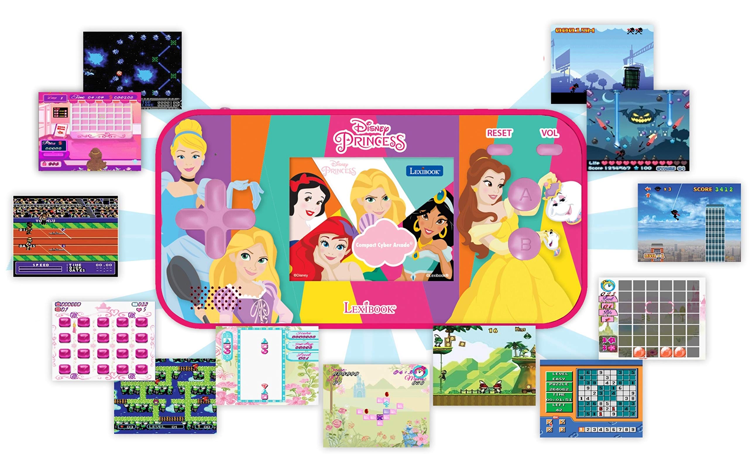 Lexibook JL2367DP console portatile Disney Princess 150 giochi
