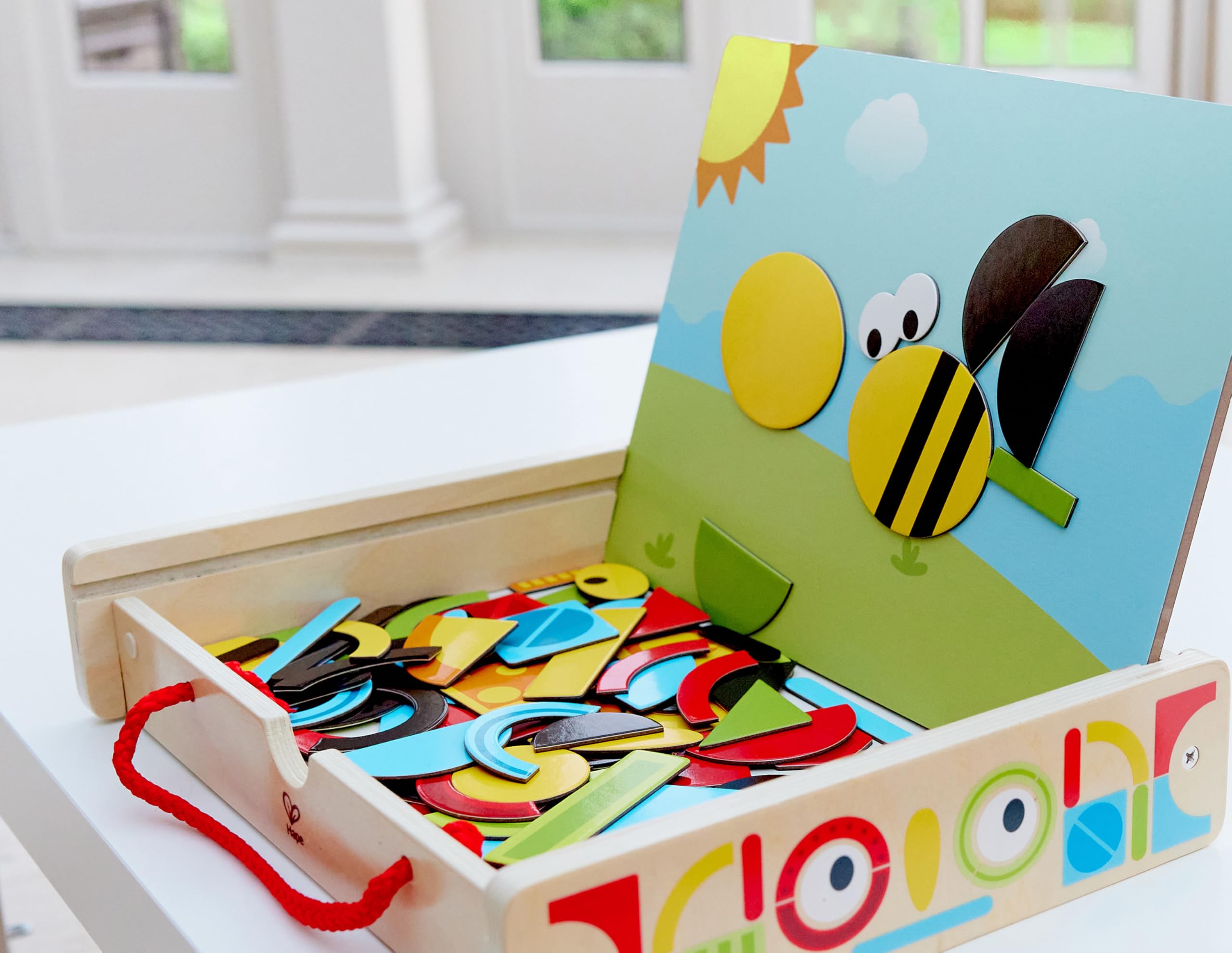 Hape Valigia Magnetica gioco magnetico 100 pezzi legno