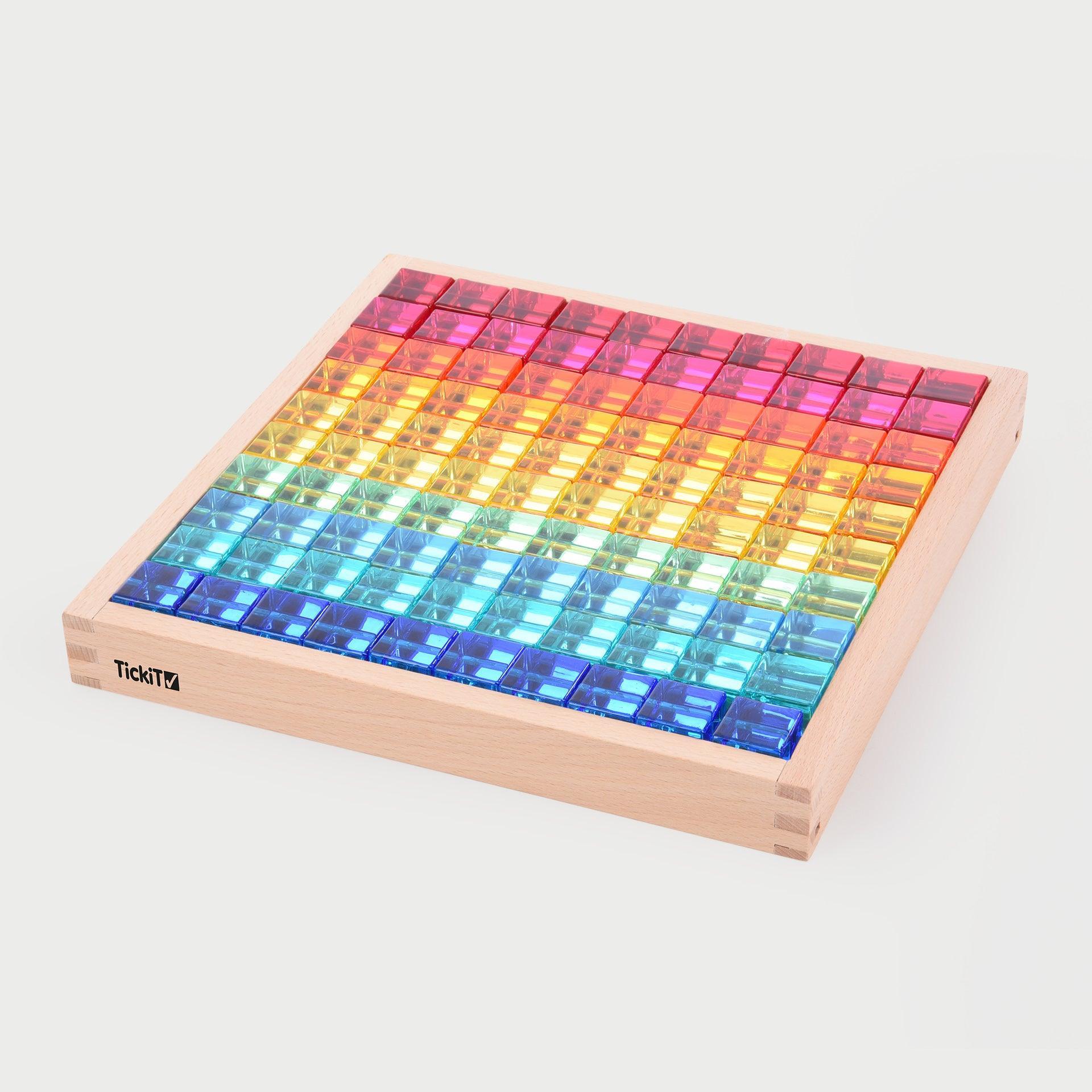 Tickit Gem Cube Mirror Tray cubetti 100 pezzi specchiato