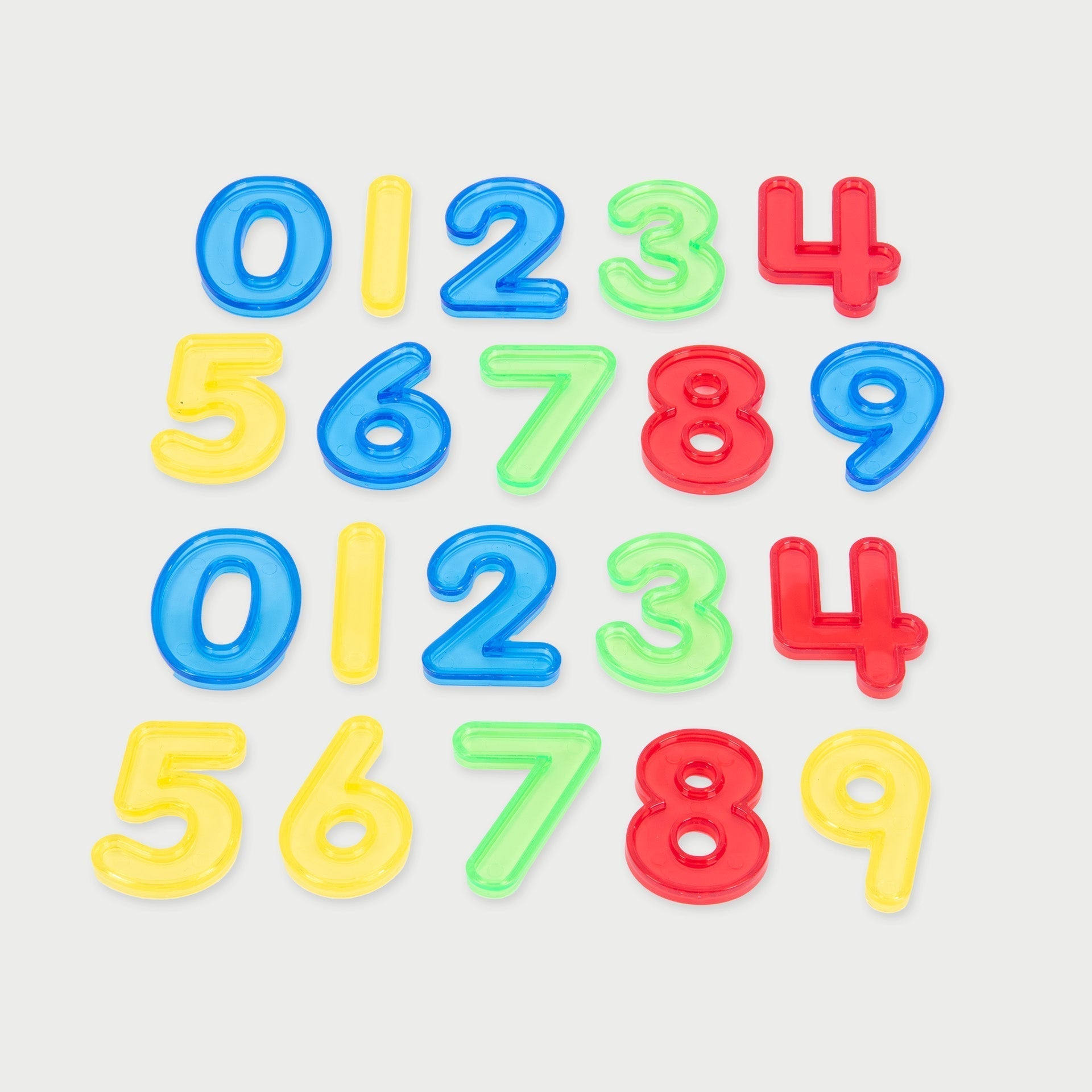 Tickit Translucent 73141 numeri traslucidi acrilico 20 pezzi