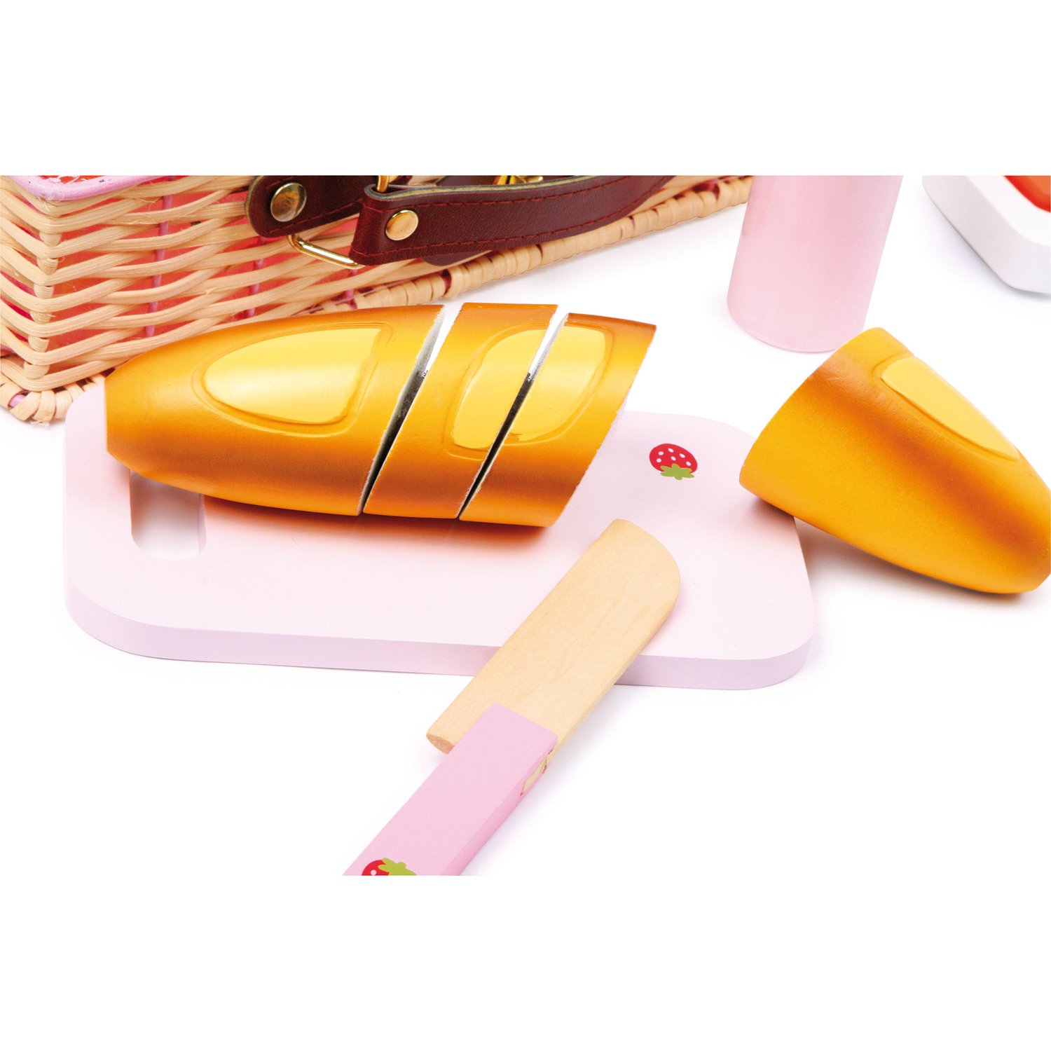 smallfoot Merendina 2848 cesto picnic legno con alimenti