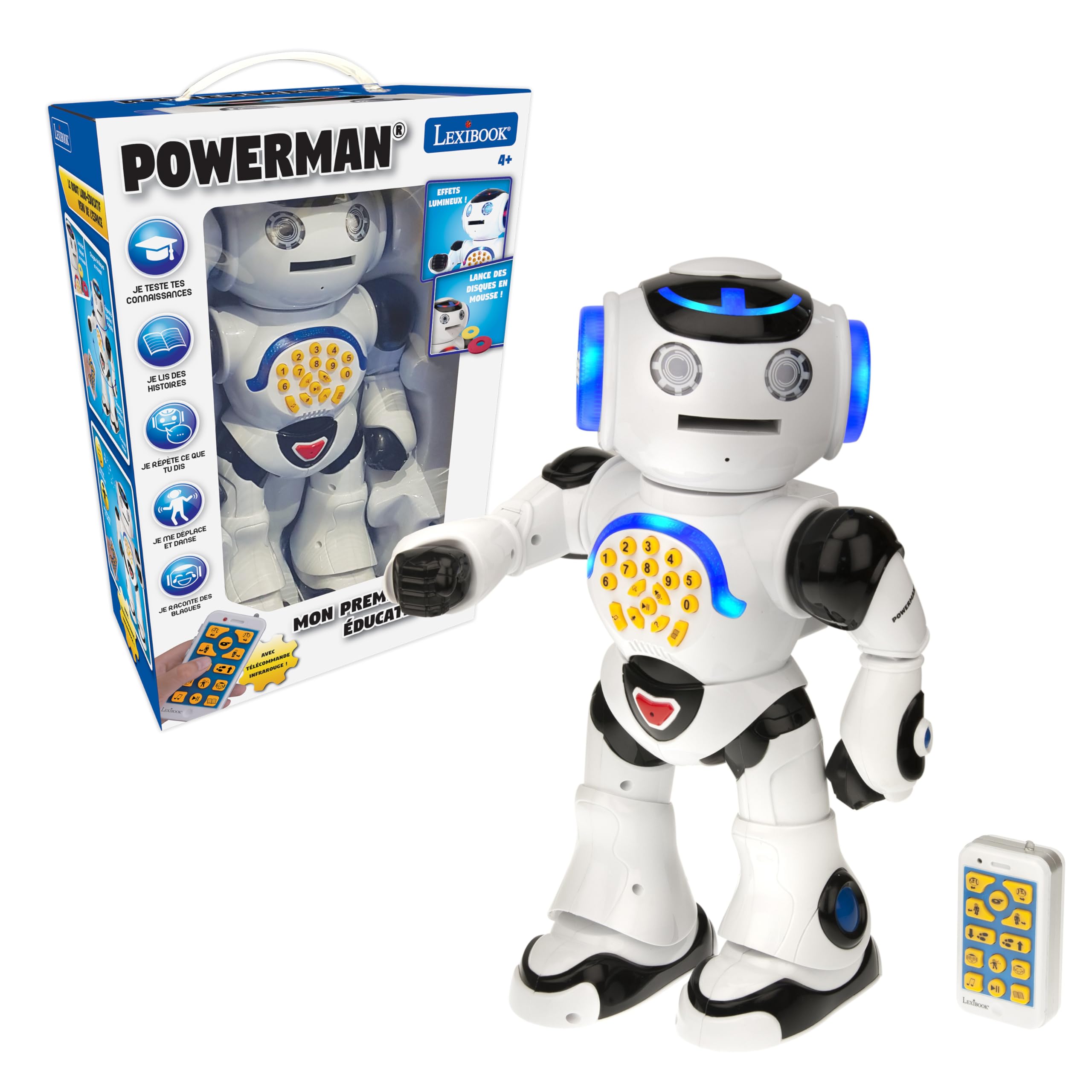 Lexibook Powerman ROB50FR robot blu telecomando
