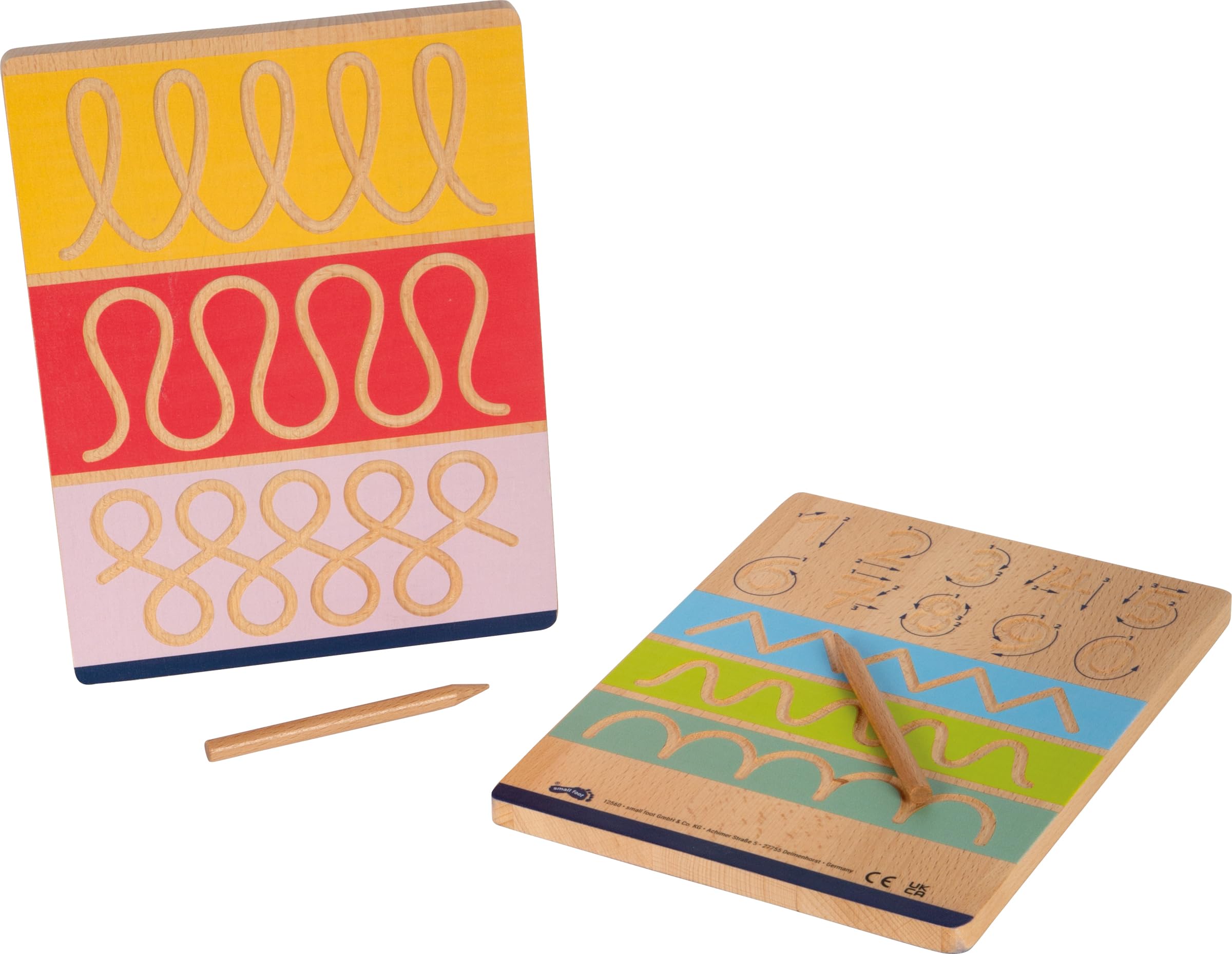 smallfoot Educate set lavagne scrittura legno 2 pezzi