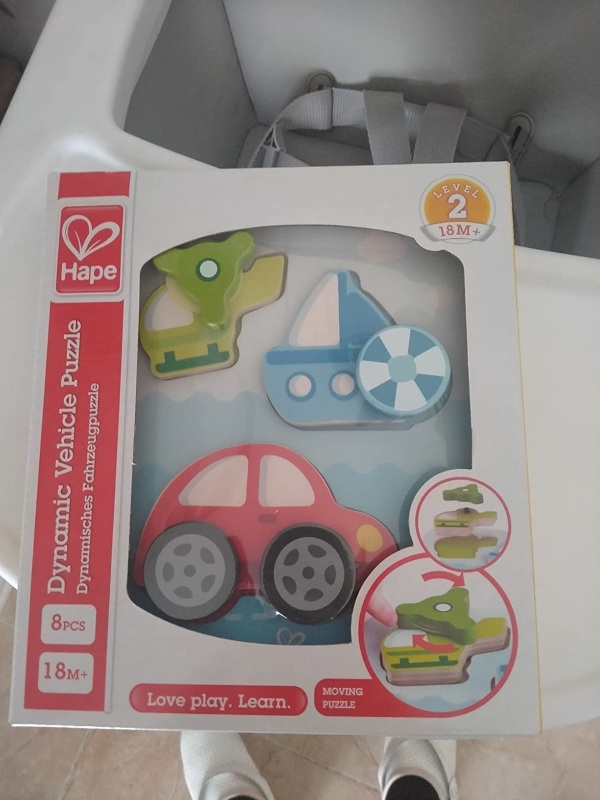 Hape E1607 puzzle legno bambini incastri colori 18 mesi