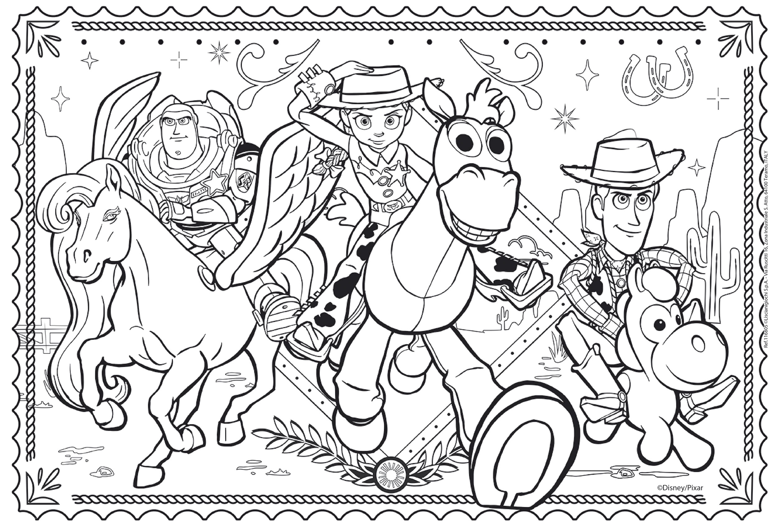 Lisciani Disney Puzzle DF Plus 60 Toy Story 5 puzzle bambini da colorare