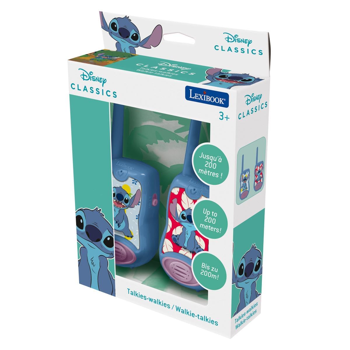 Lexibook Stitch TW12D walkie talkie blu/viola 200 m 2 pezzi
