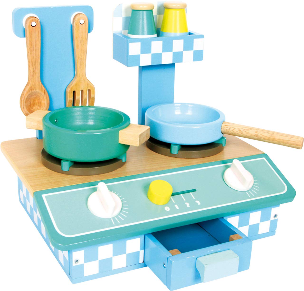 smallfoot Oliver cucina giocattolo legno 6 pezzi