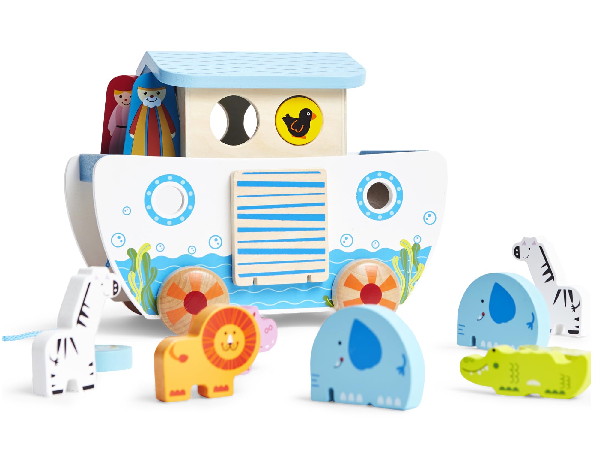 Hape Arca di Noè Gioco in Legno con Animali Multicolore