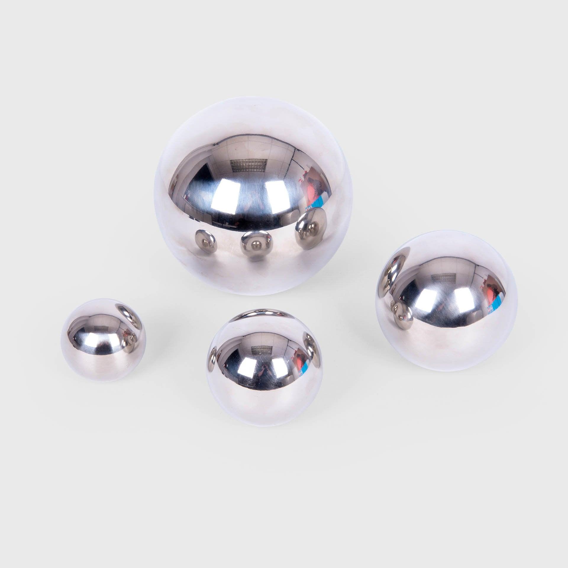 tickit Sensory Steel palline sensoriali acciaio 4 pezzi specchio