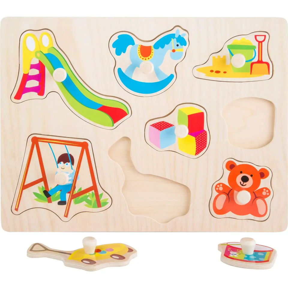 smallfoot 10447 puzzle in legno 8 pezzi