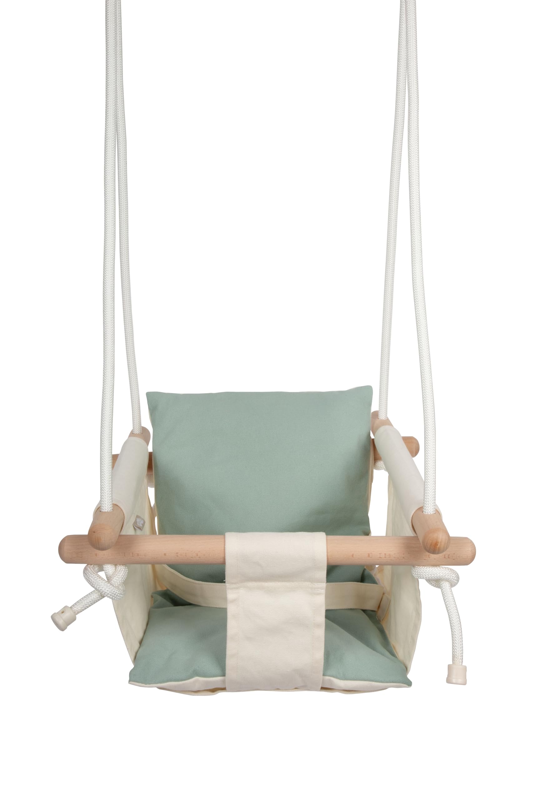 smallfoot 12800 altalena bebè beige con cuscino