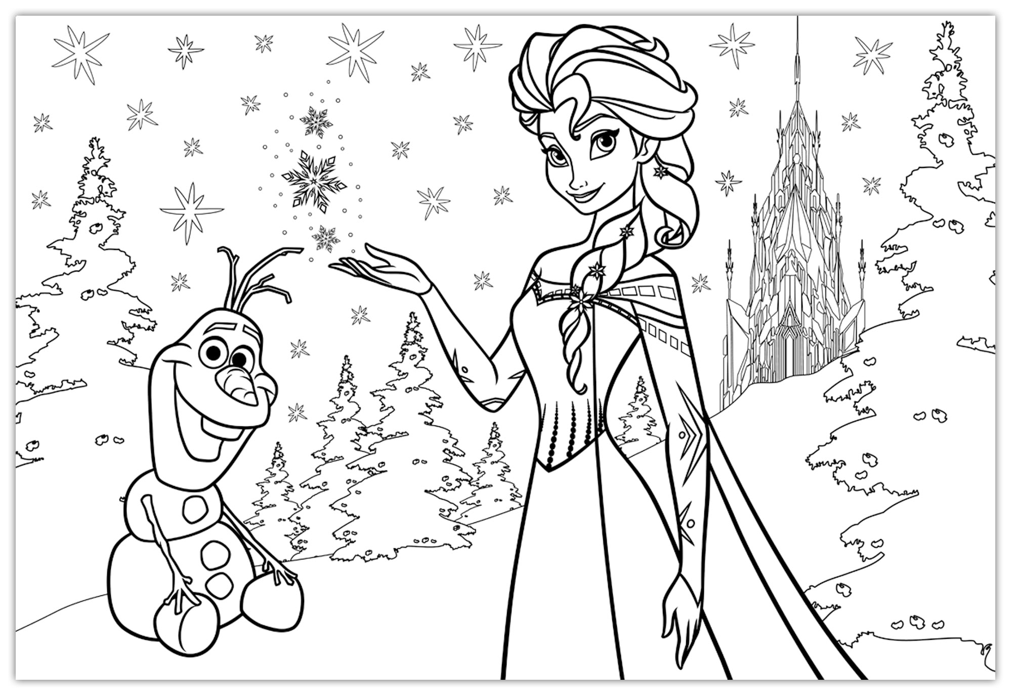 Lisciani Disney Puzzle DF Plus 108 Frozen puzzle da colorare