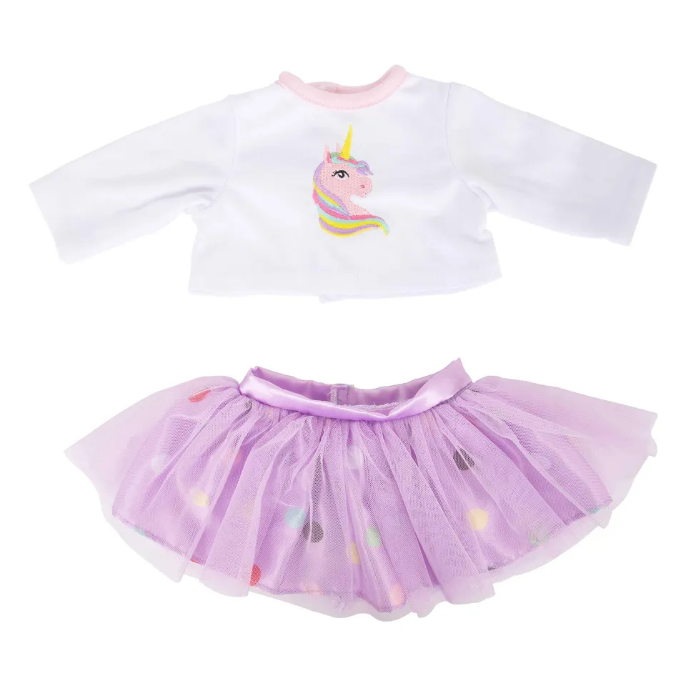 smallfoot 11780 vestiti bambole unicorno gonna tulle 35-42 cm