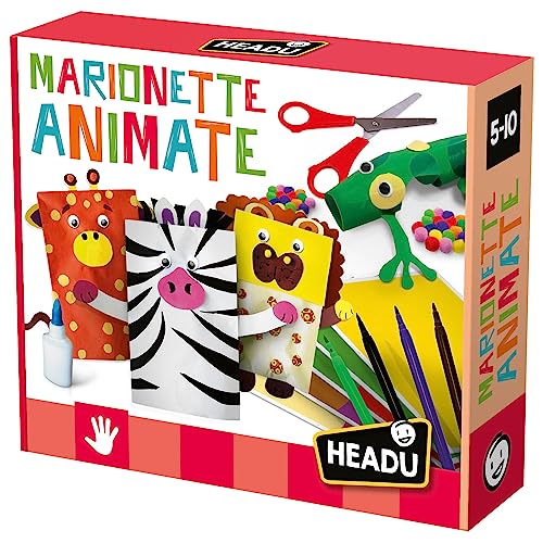 Headu Marionette Animate kit creativo 5-10 anni manuale
