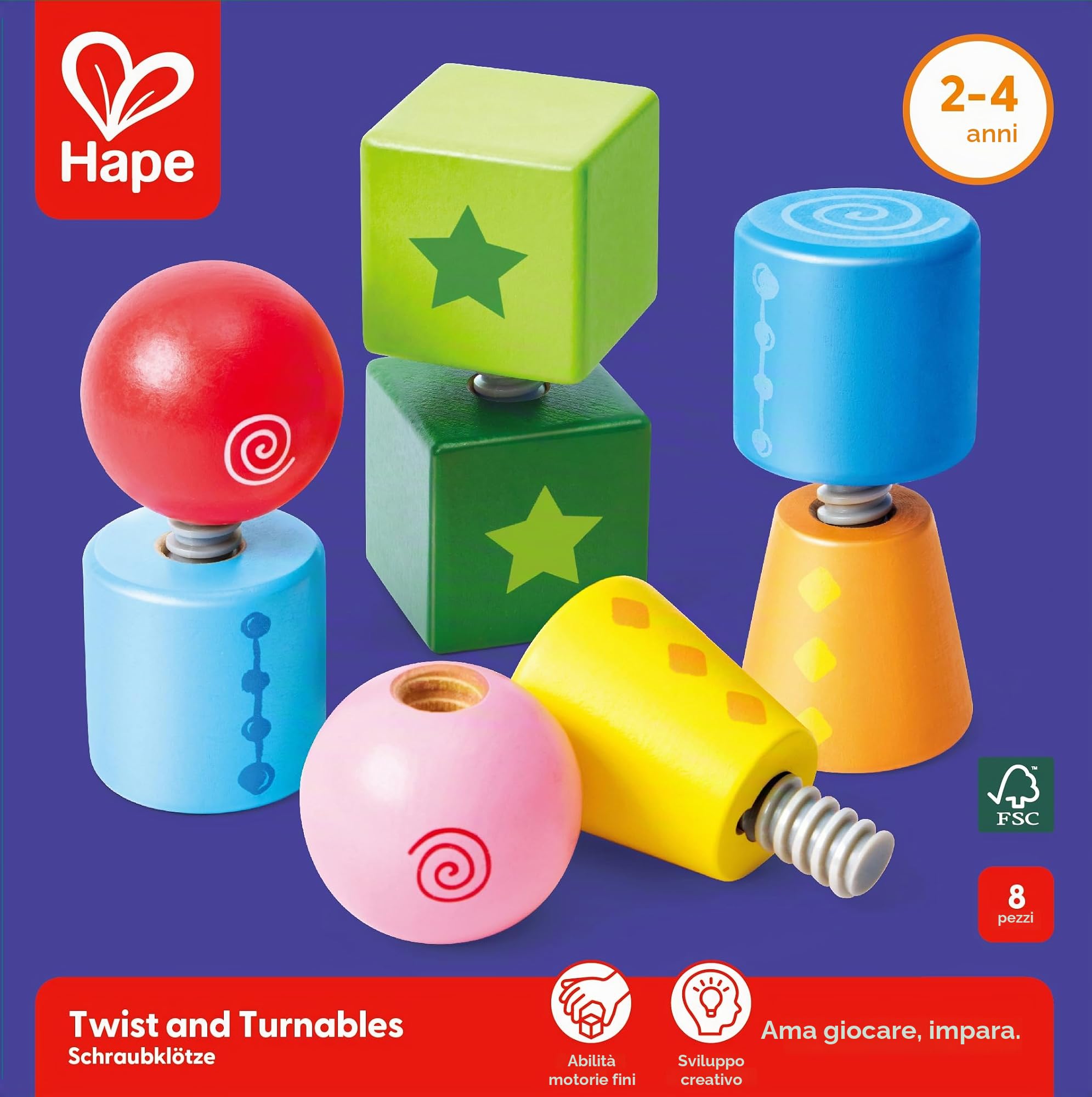 Hape Viti e Bulloni set costruzioni in legno 18 mesi