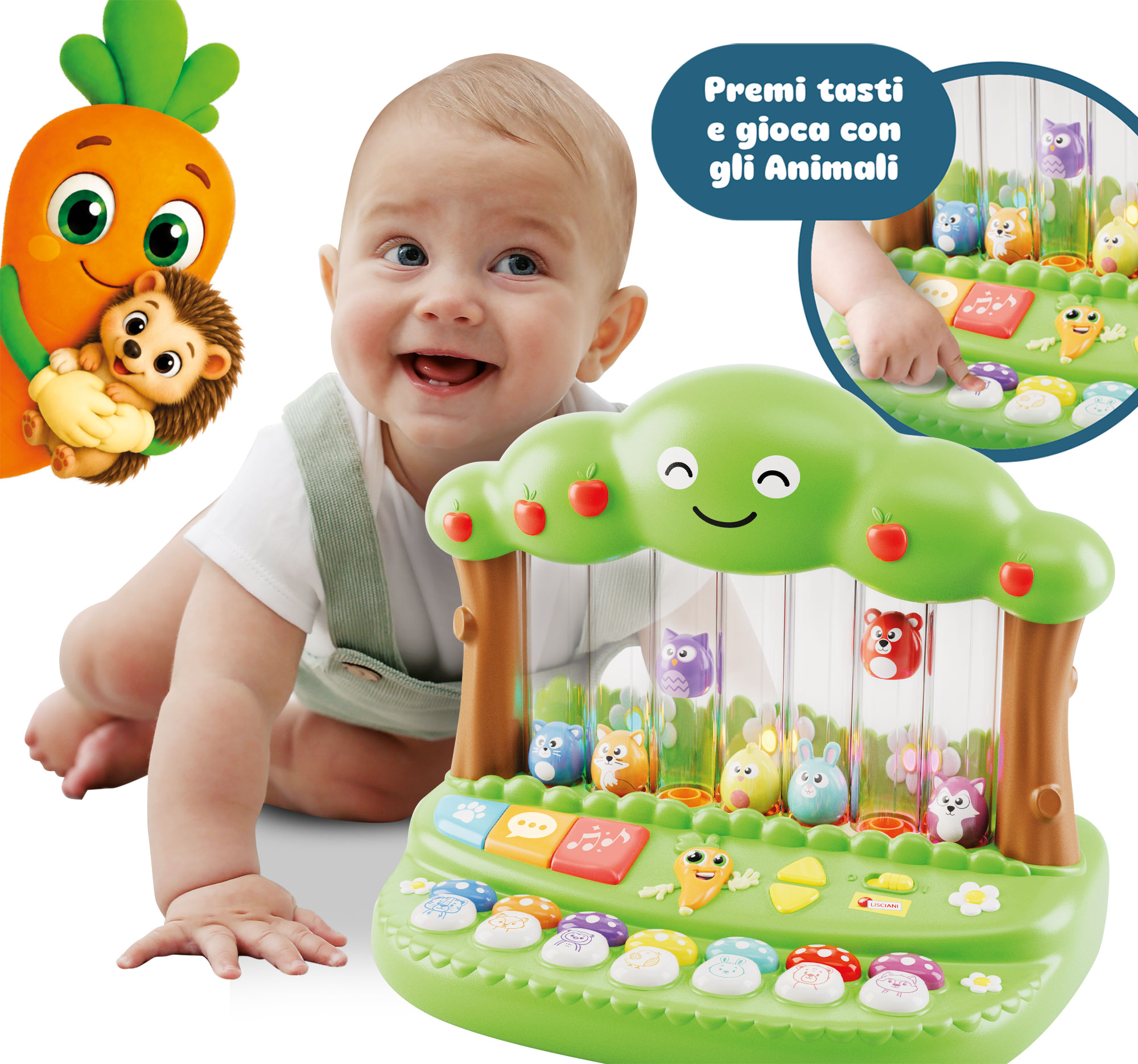 Carotina Baby Boschetto Salterino gioco elettronico luminoso