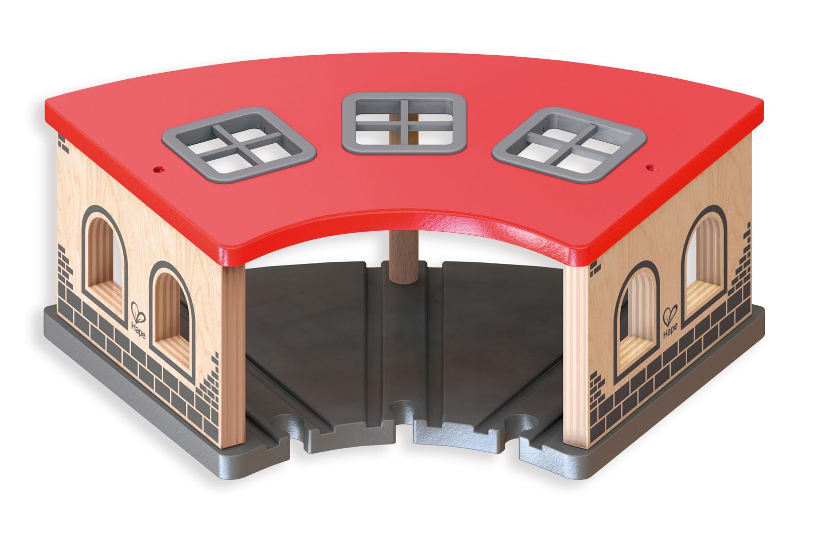 Hape Deposito Treni trenino legno 3 corsie accessorio