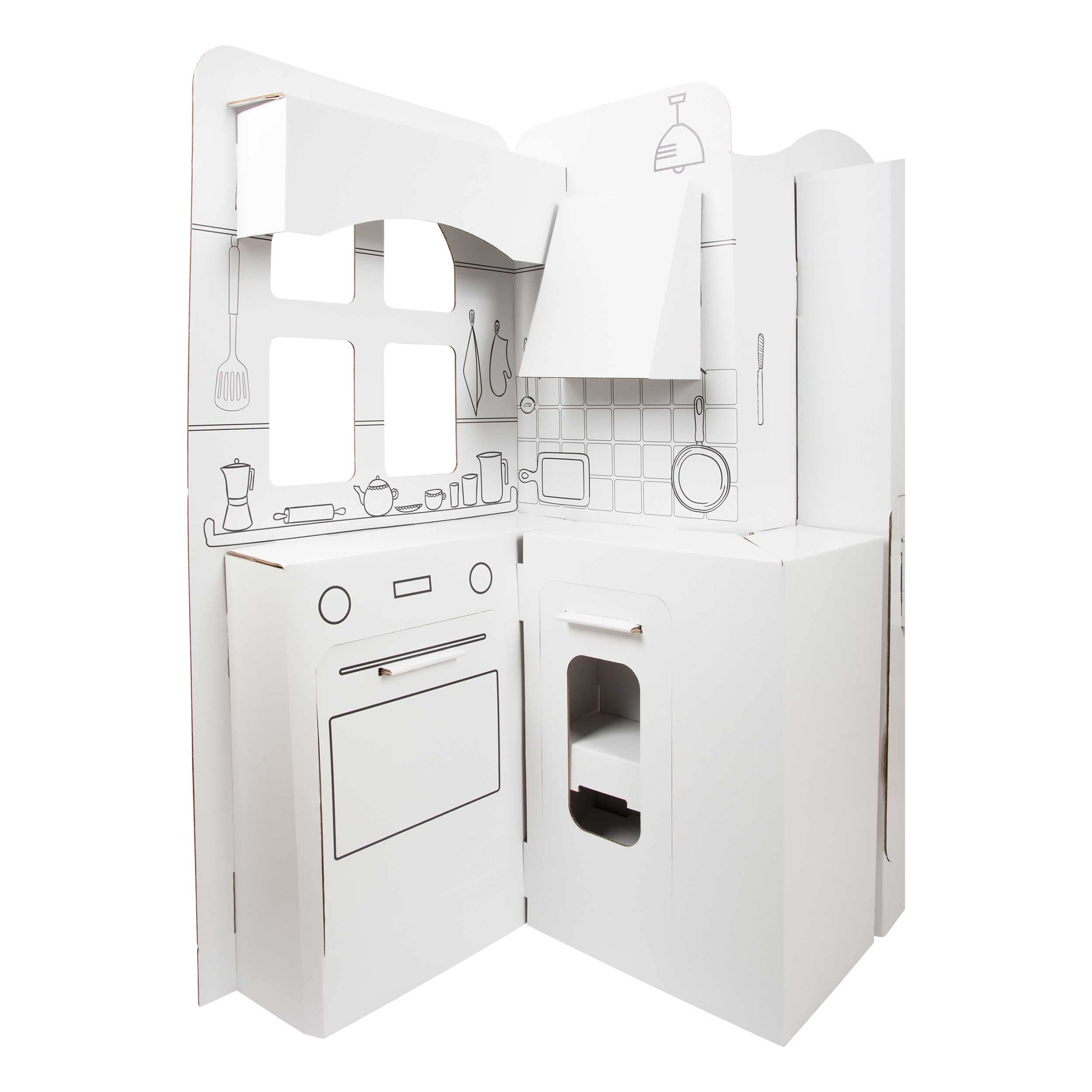 small foot 11800 cucina giocattolo cartone da colorare 3 anni