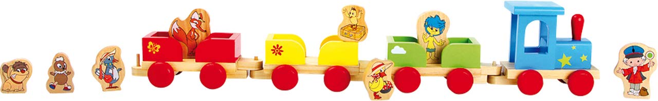 Smallfoot Trenino Miniatura in Legno 58 cm con Vagoni
