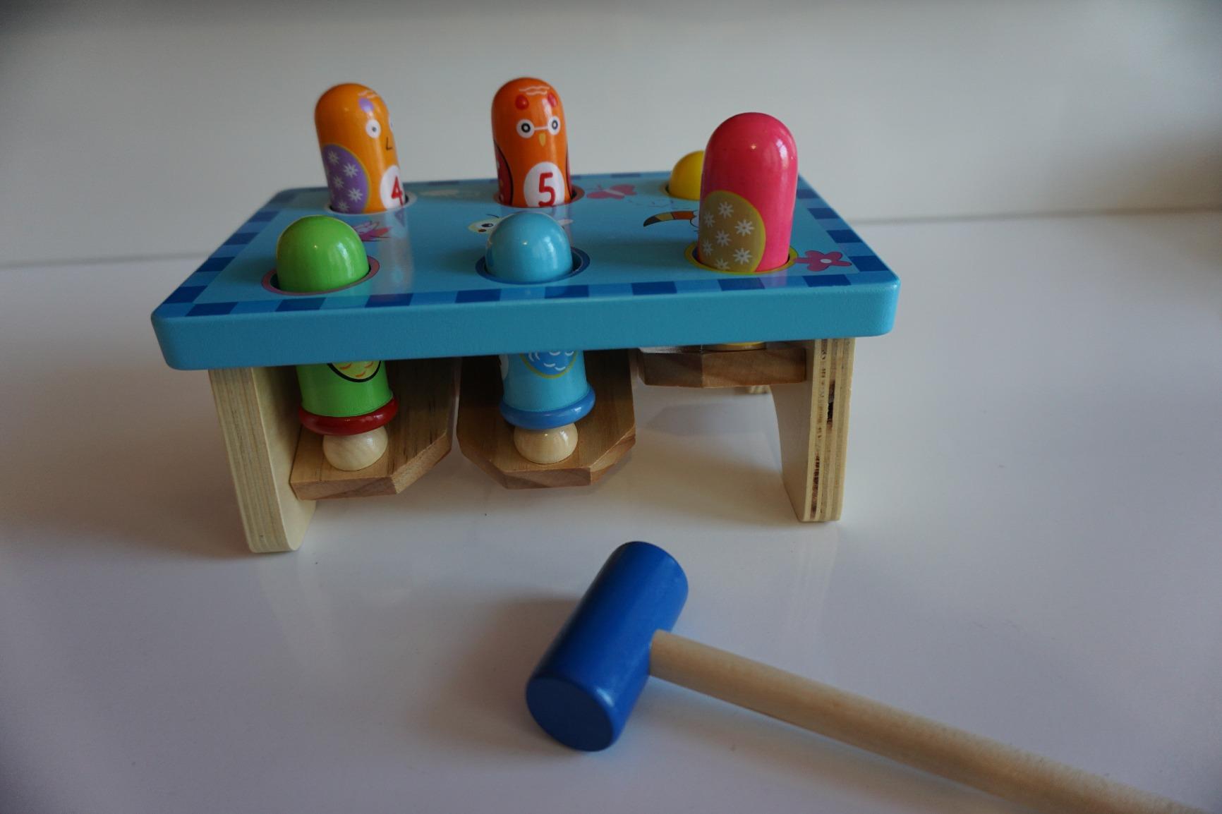 smallfoot 5807 picchia l'uccellino banco martellare legno