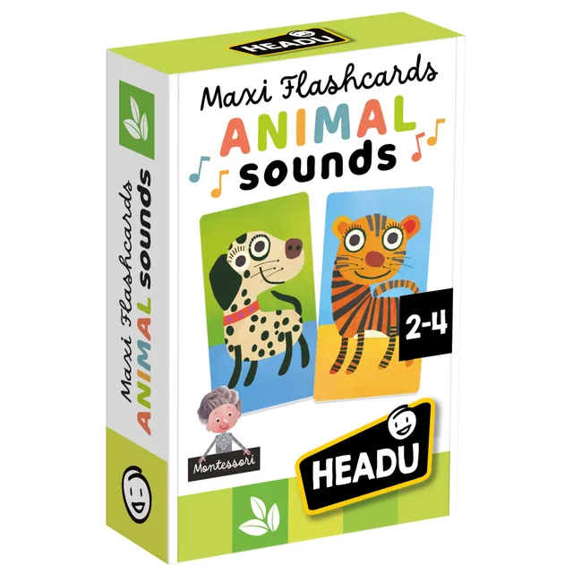 Headu Maxi Flashcards Animal carte con app 1-4 anni