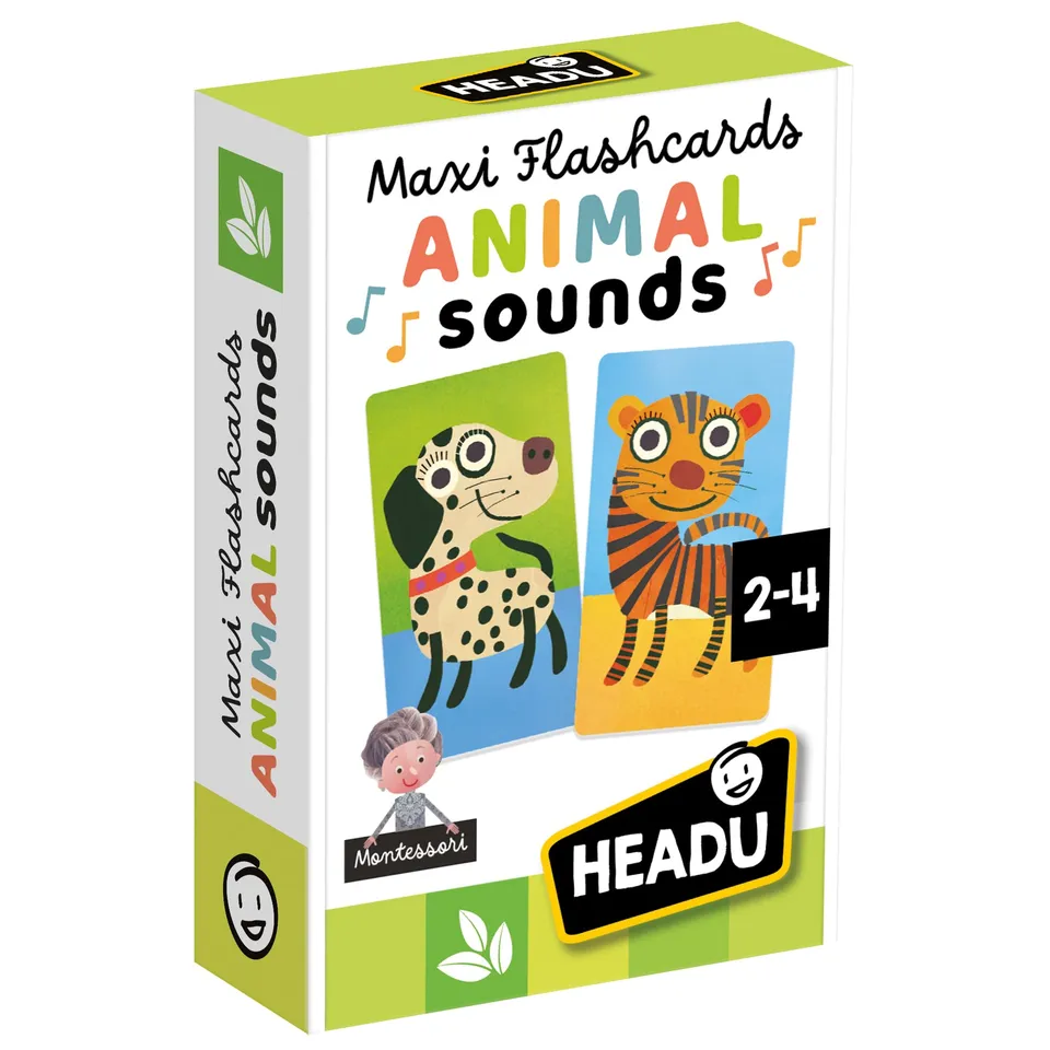 Headu Maxi Flashcards Animal carte con app 1-4 anni