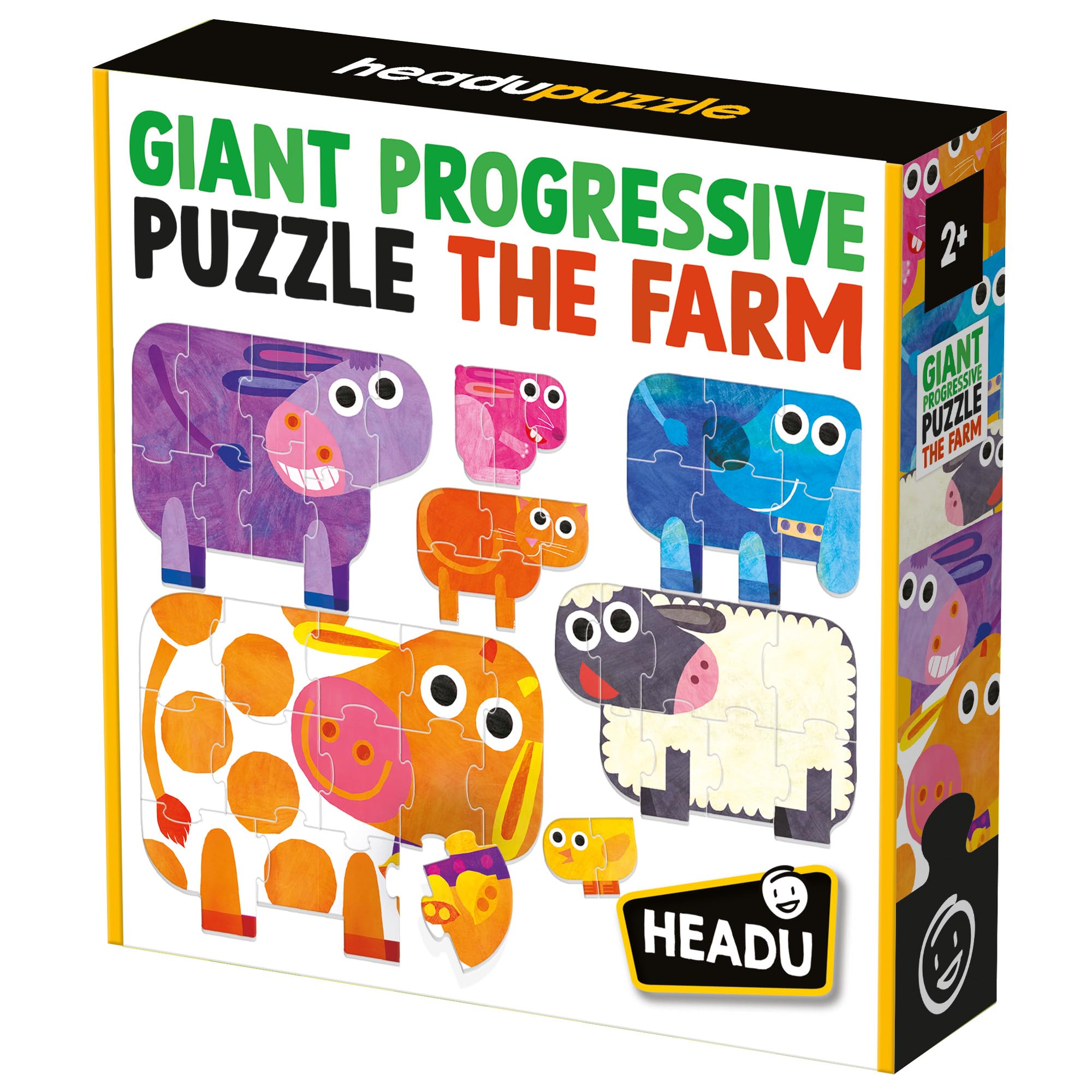 Headu Giant Progressive Savannah puzzle 7 livelli 2+ anni
