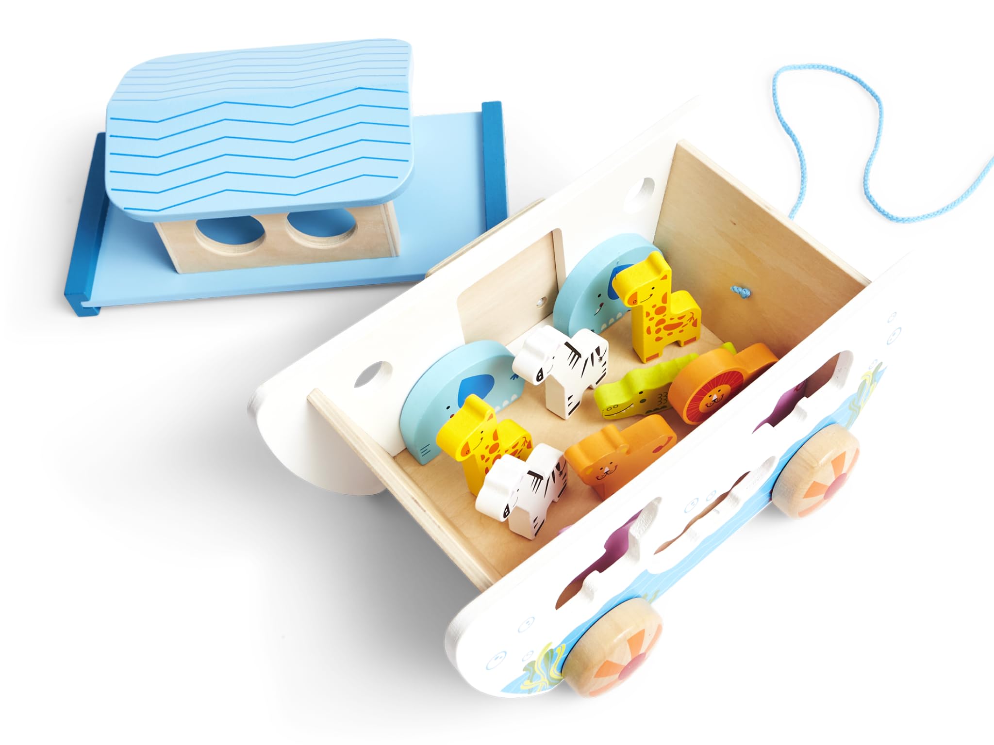 Hape Arca di Noè Gioco in Legno con Animali Multicolore