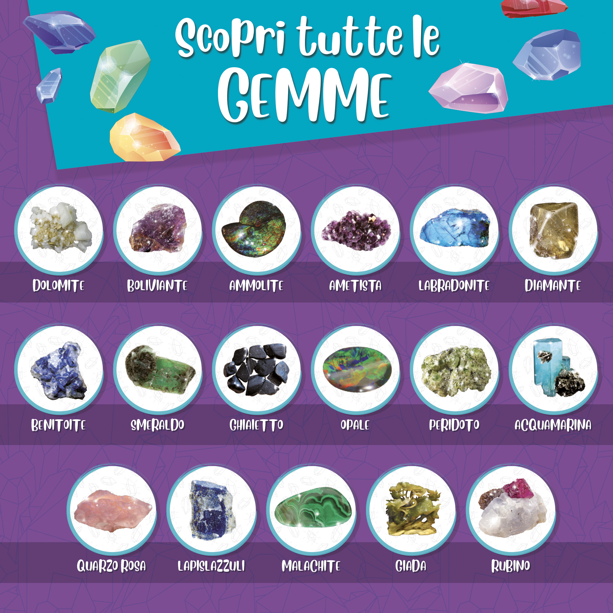 Lisciani I'm a Genius Scienza Pocket kit gemme mondo