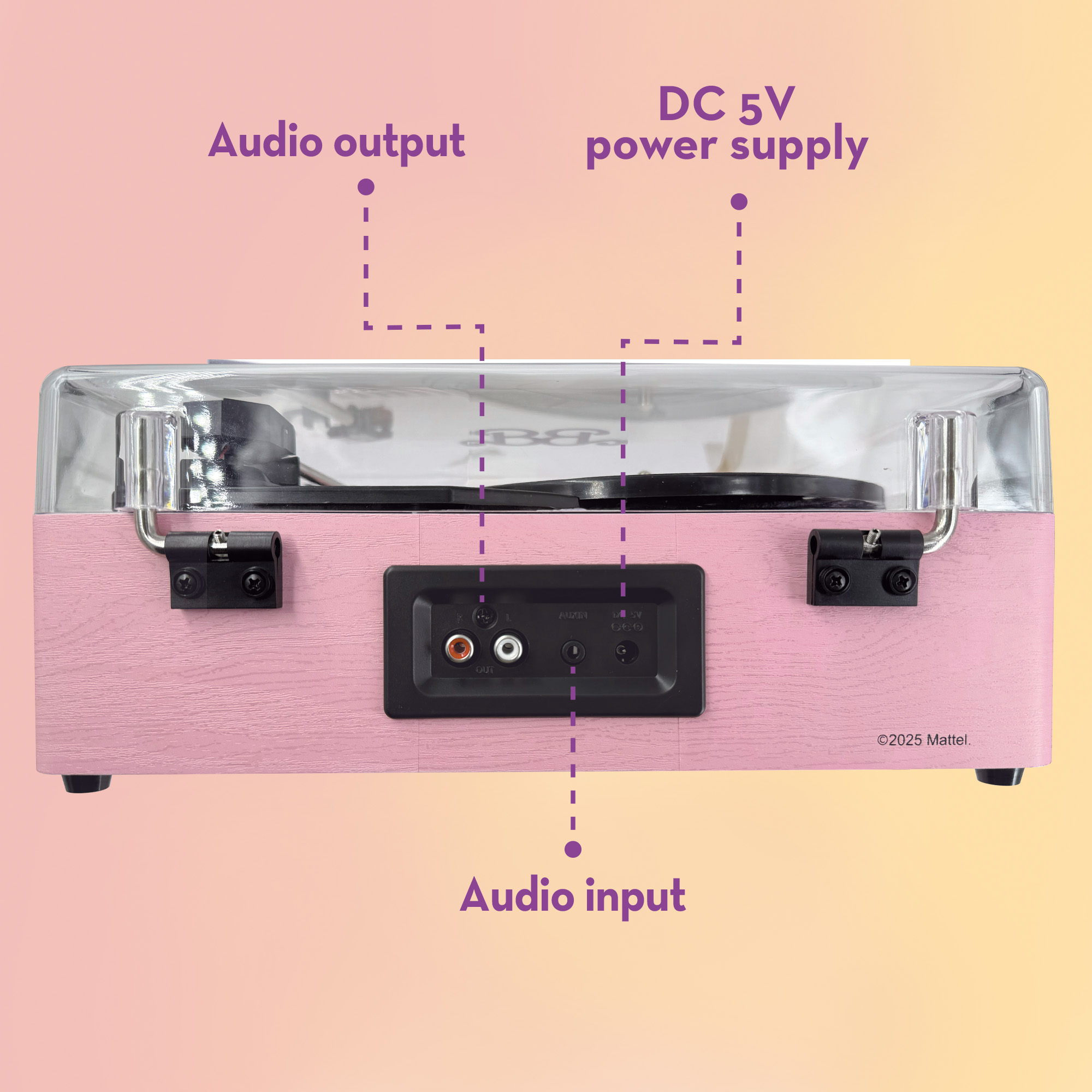 Barbie Vinyl Player giradischi vinile rosa