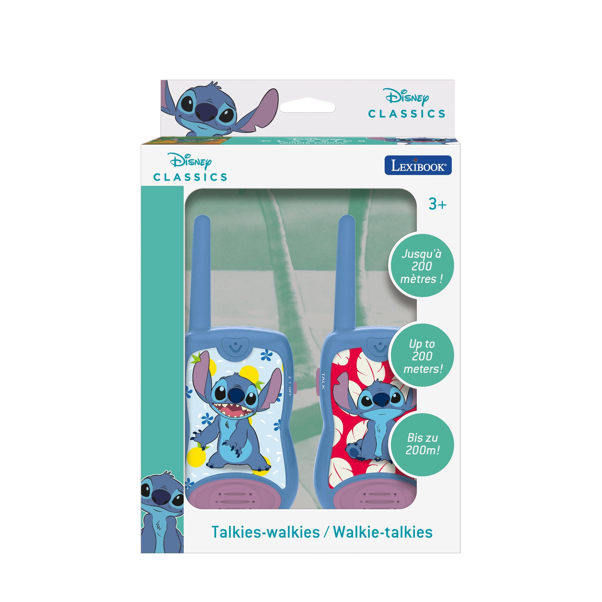 Lexibook Stitch TW12D walkie talkie blu/viola 200 m 2 pezzi
