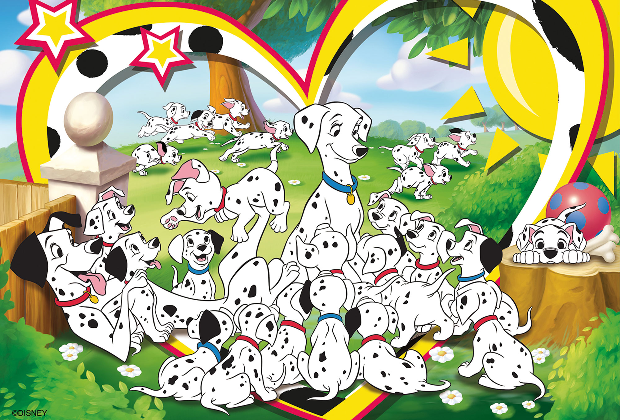Lisciani Disney DF Maxi Floor 24 puzzle Carica 101 da colorare