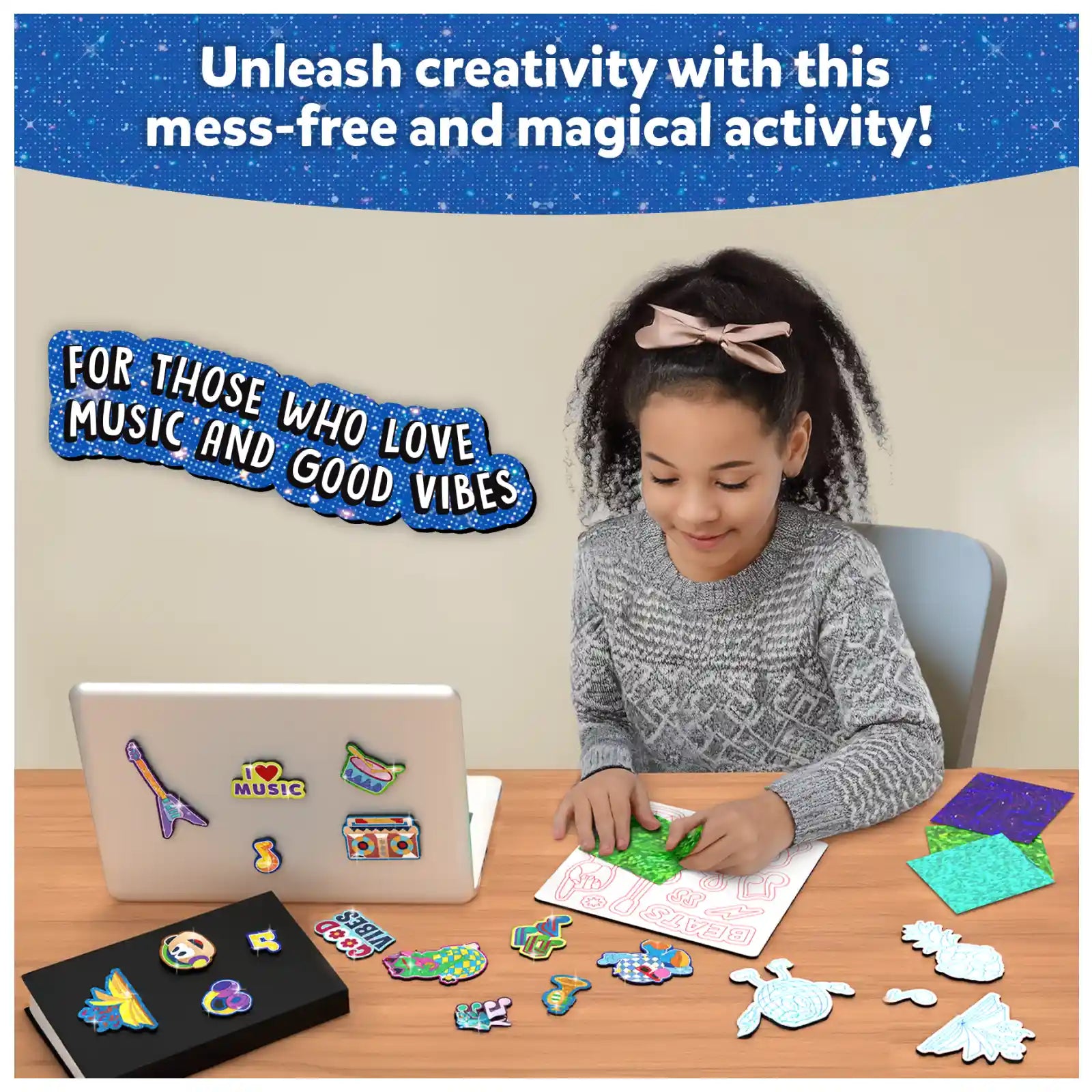 Skillmatics Foil Fun Groovy Beats kit foil magnetico musica