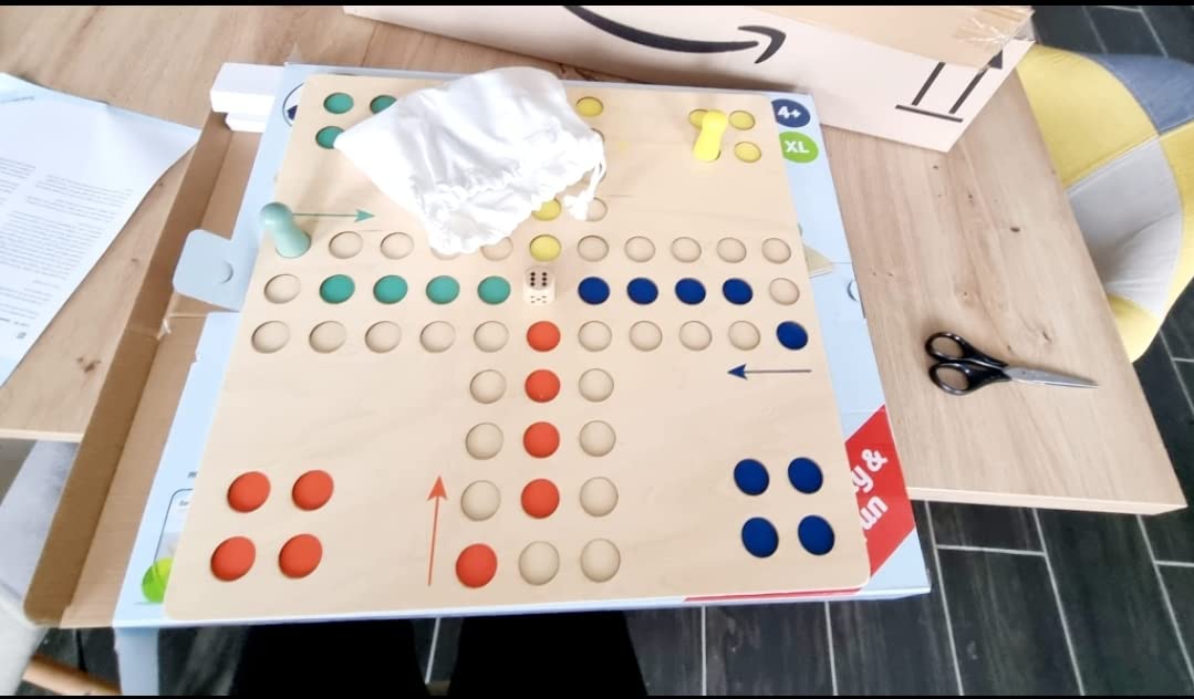 smallfoot Ludo XL 11783 gioco società legno formato grande